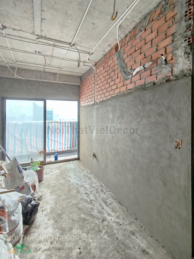 Nội Thất Việt Decor thiết kế thi công trang trí xây dựng hoàn thiện, tủ bếp căn hộ 2 phòng ngủ thuộc dự án chung cư Lavida Plus quận 7 tp HCM