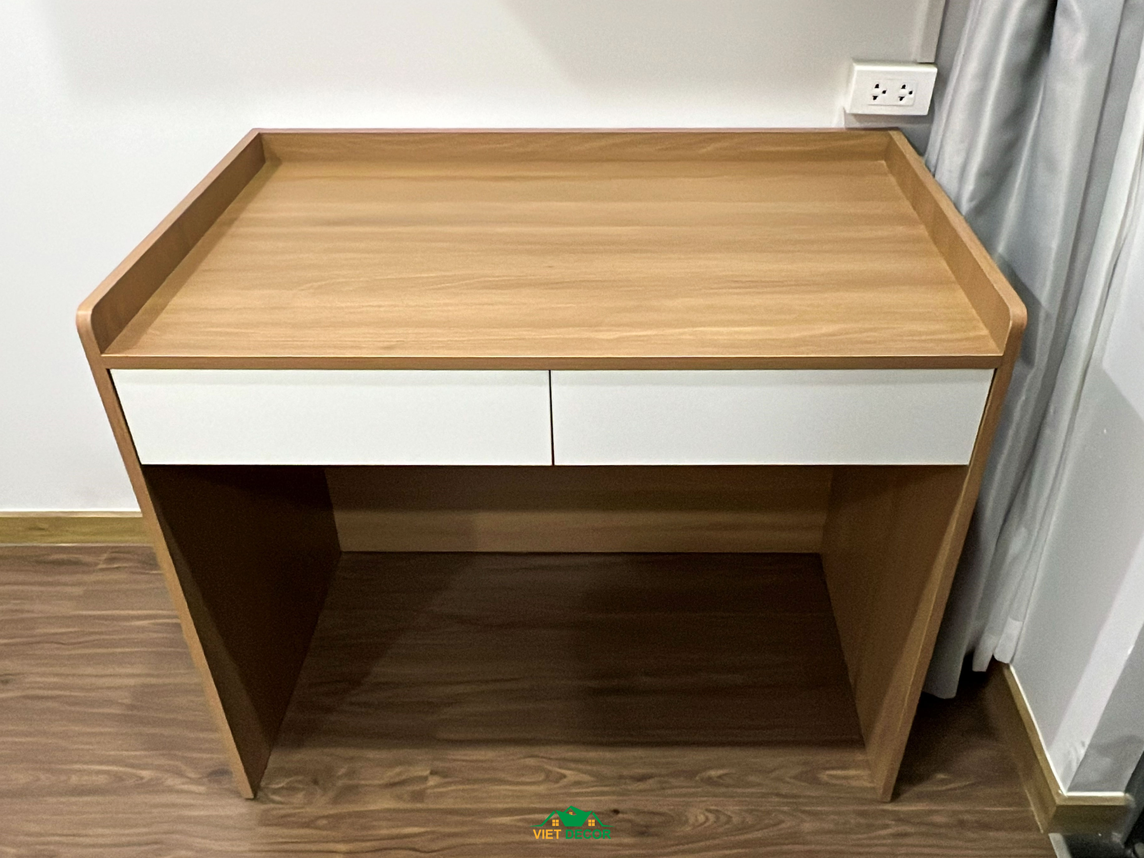 Nội Thất Việt Decor thiết kế, thi công nội thất căn hộ 2 phòng ngủ Bcons Green Topaz TP HCM, bàn học phòng ngủ nhỏ