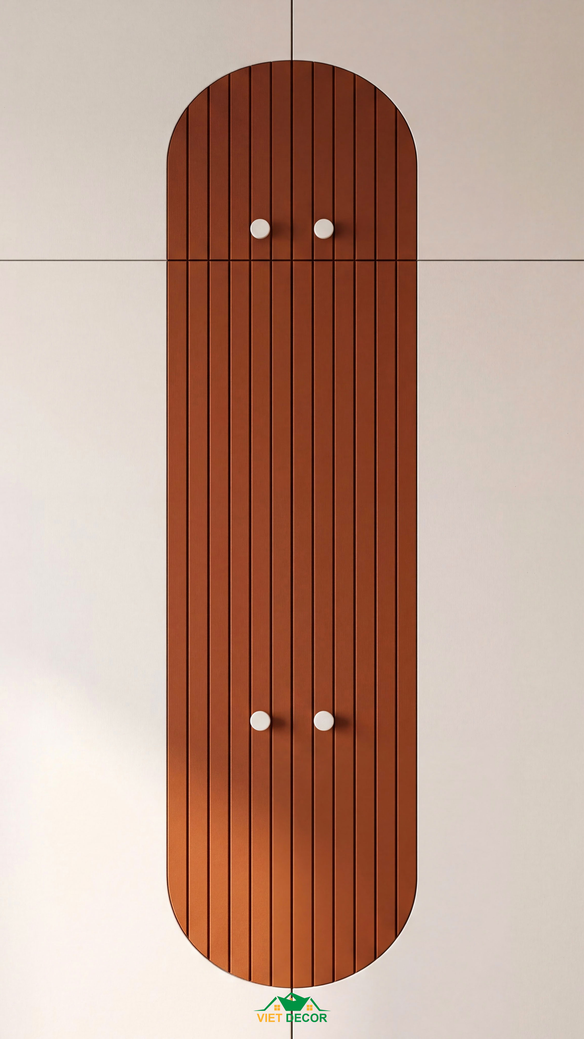 Nội Thất Việt Decor thiết kế thi công nội thất căn hộ 2 phòng ngủ dự án Essensia Sky TP HCM, cánh tủ áo phòng ngủ bé