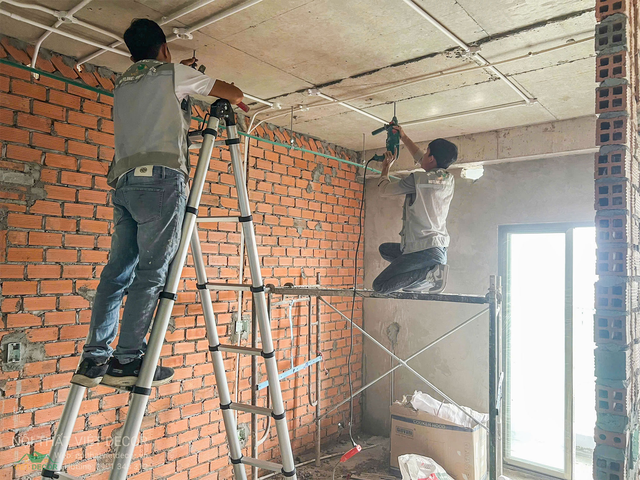 Nội Thất Việt Decor thiết kế thi công trang trí xây dựng hoàn thiện, nội thất căn hộ 2 phòng ngủ dự án chung cư Lavida Plus quận 7 tp HCM, thi công hoàn thiện