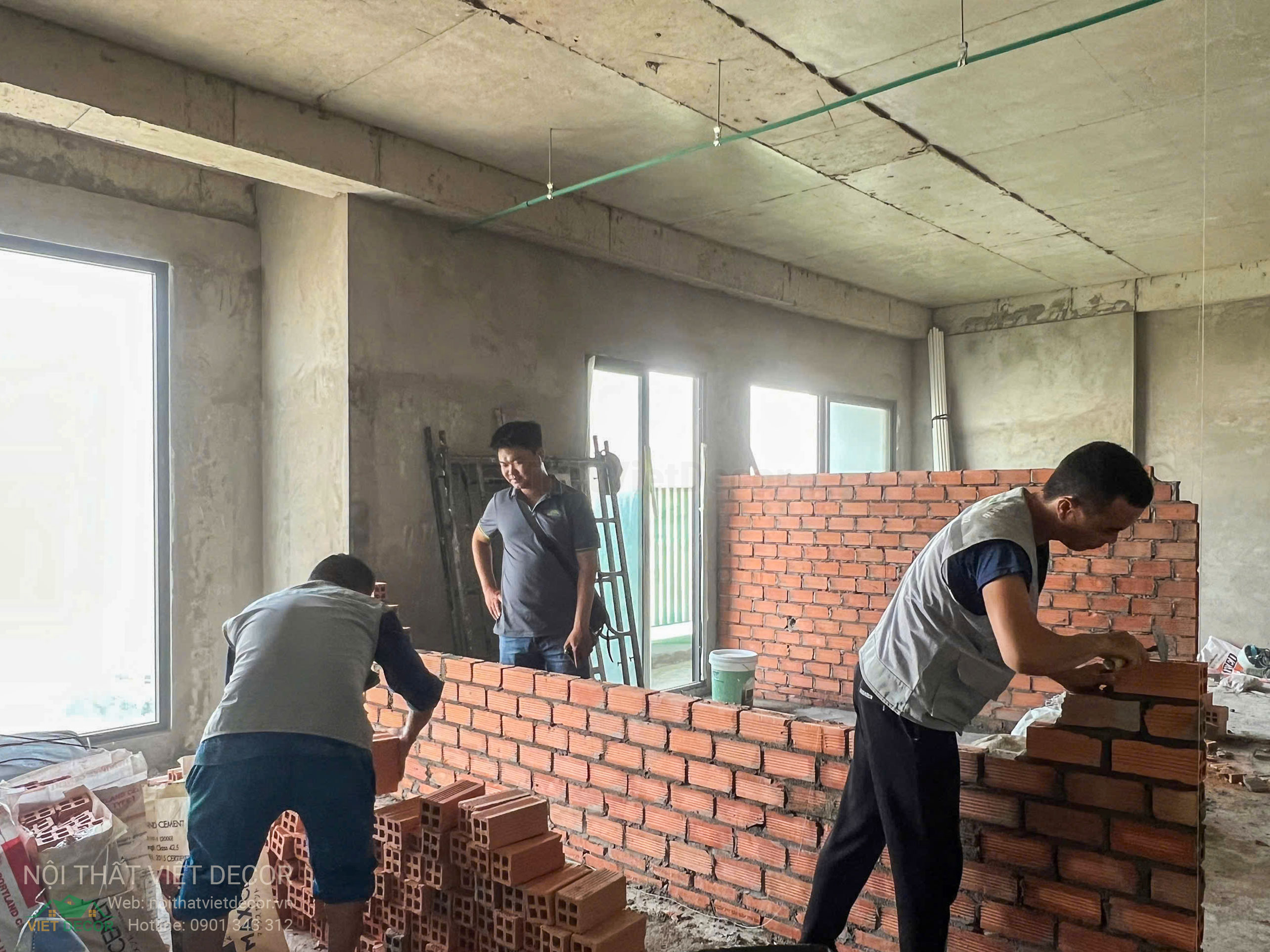 Nội Thất Việt Decor thiết kế thi công trang trí xây dựng hoàn thiện, nội thất căn hộ 2 phòng ngủ dự án chung cư Lavida Plus quận 7 tp HCM, thi công hoàn thiện