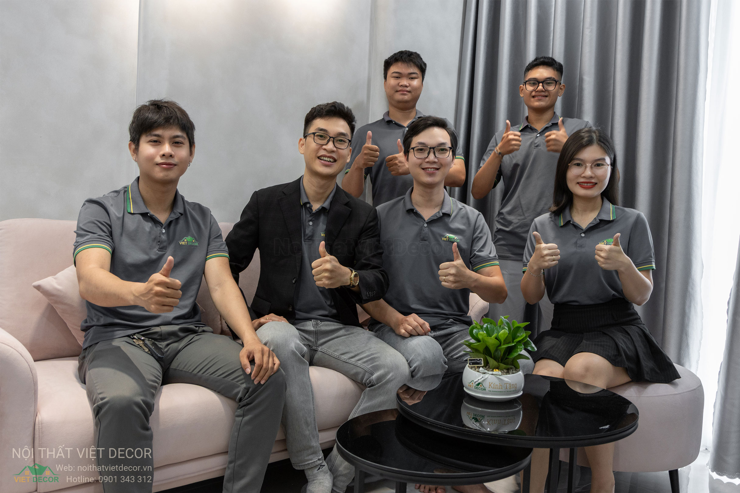 Nội Thất Việt Decor thiết kế thi công trang trí xây dựng hoàn thiện, nội thất căn hộ 2 phòng ngủ dự án chung cư Lavida Plus quận 7 tp HCM, phòng khách bếp