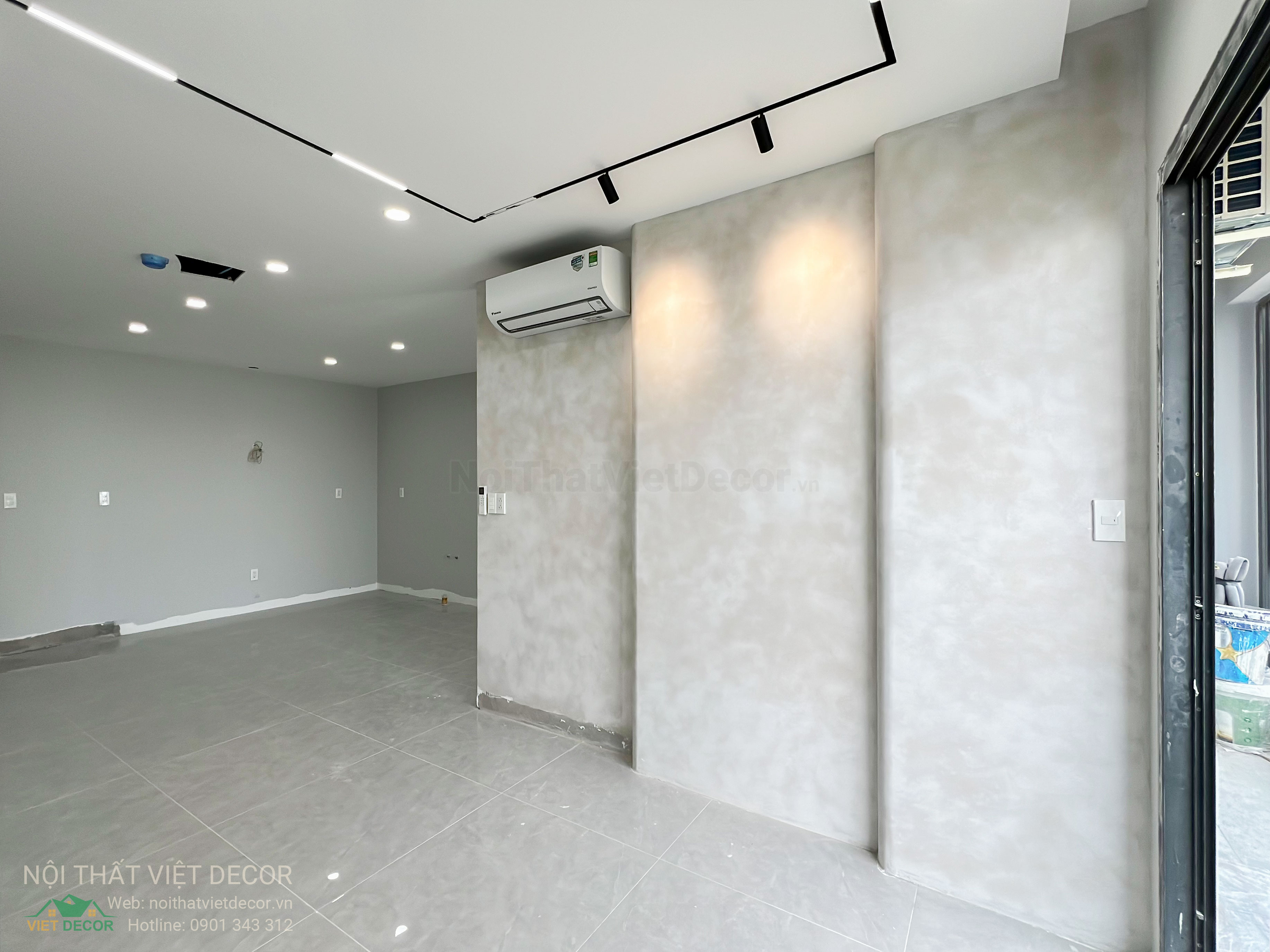 Nội Thất Việt Decor thiết kế thi công trang trí xây dựng hoàn thiện, nội thất căn hộ 2 phòng ngủ dự án chung cư Lavida Plus quận 7 tp HCM, hoàn thiện cơ bản