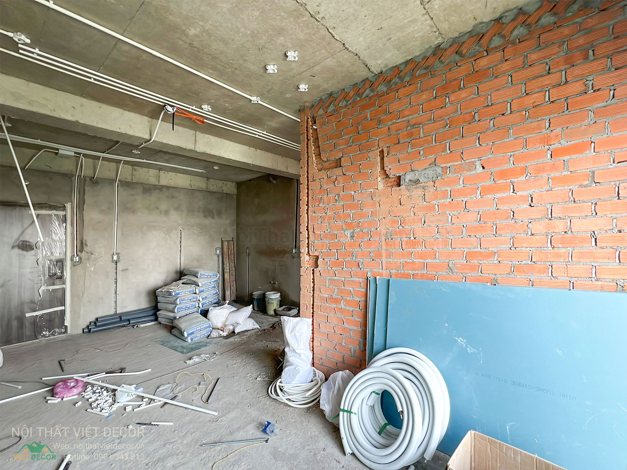 Nội Thất Việt Decor thiết kế thi công trang trí xây dựng hoàn thiện, nội thất căn hộ 2 phòng ngủ dự án chung cư Lavida Plus quận 7 tp HCM, thi công hoàn thiện