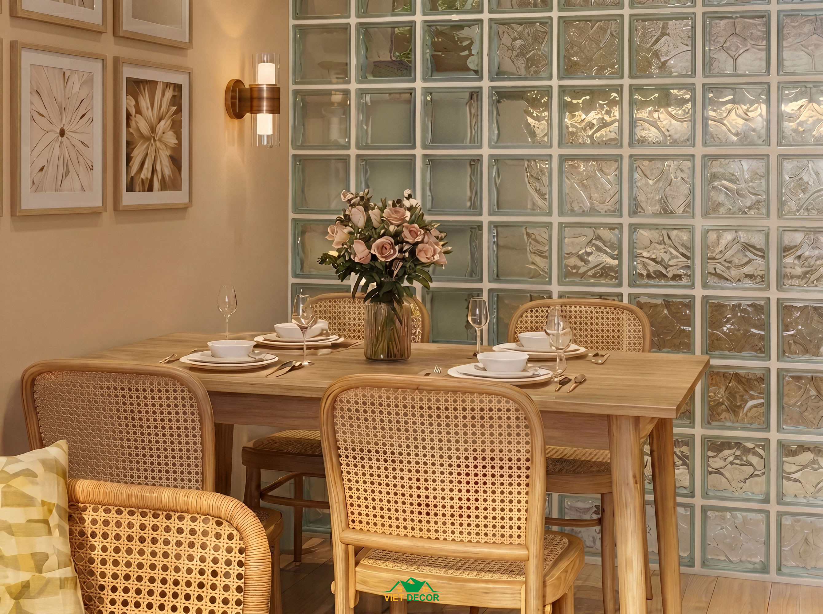 Nội Thất Việt Decor thiết kế thi công nội thất phòng khách căn hộ 2 phòng ngủ chung cư Victoria Village TP HCM