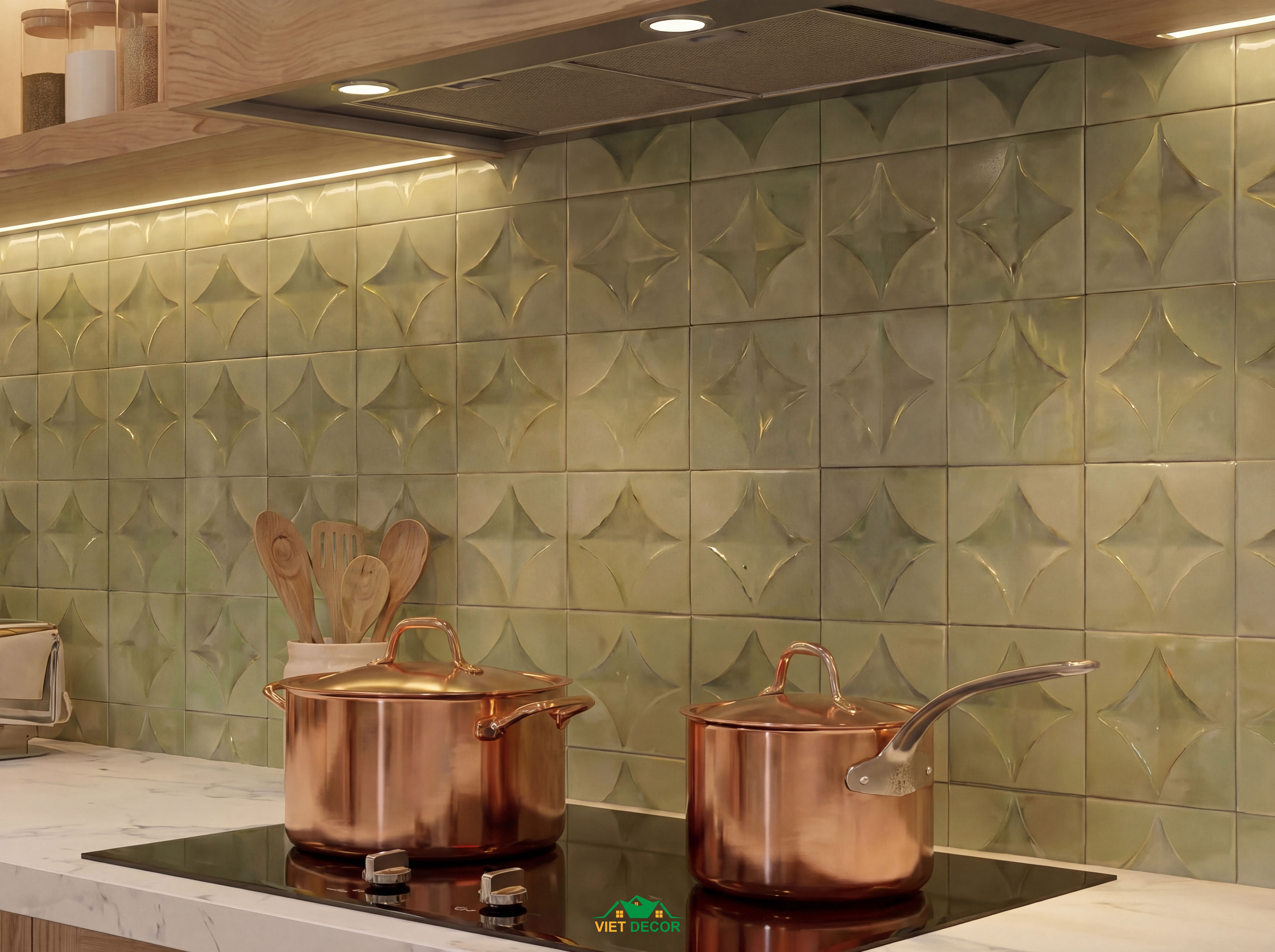 Nội Thất Việt Decor thiết kế thi công nội thất tủ bếp căn hộ 2 phòng ngủ chung cư Victoria Village TP HCM