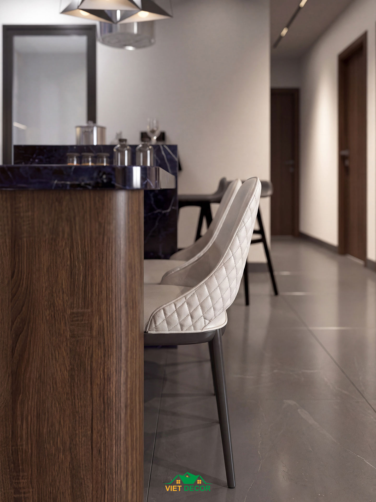 Nội Thất Việt Decor thiết kế thi công nội thất căn hộ 3 phòng ngủ dự án Essensia Sky TP HCM, bàn ăn