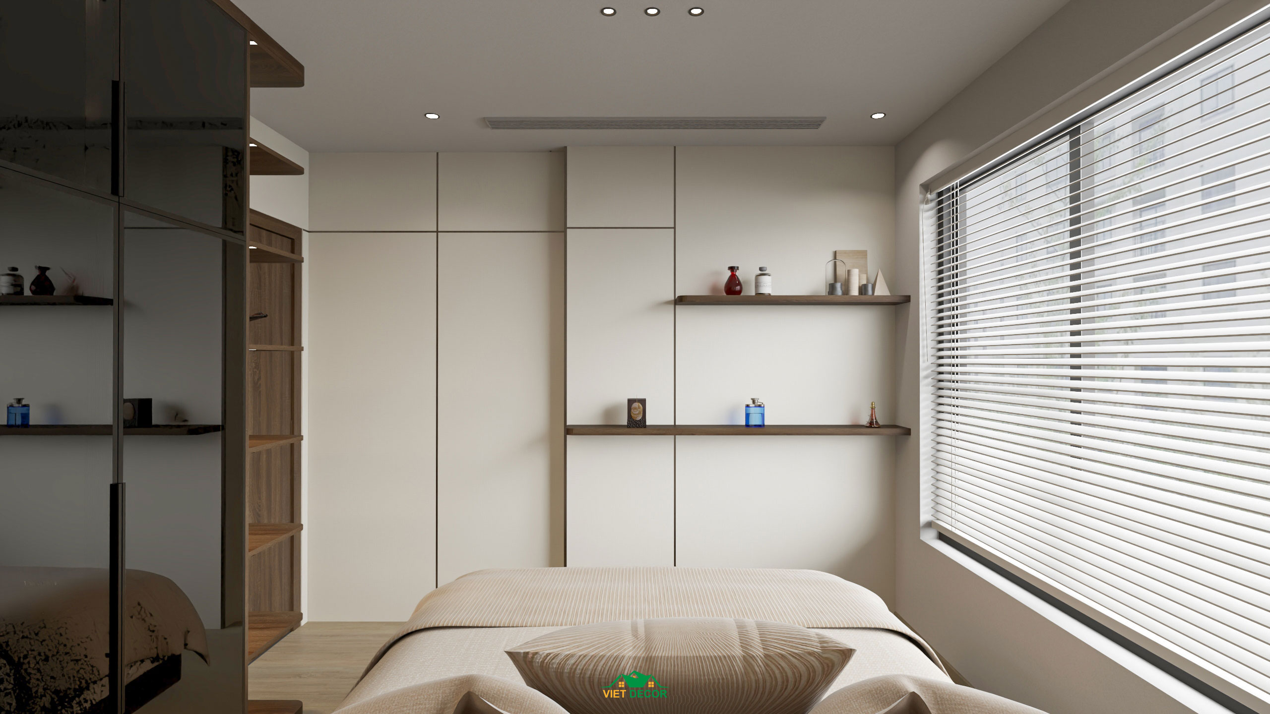 Nội Thất Việt Decor thiết kế thi công nội thất căn hộ 3 phòng ngủ dự án Essensia Sky TP HCM, phòng ngủ nhỏ