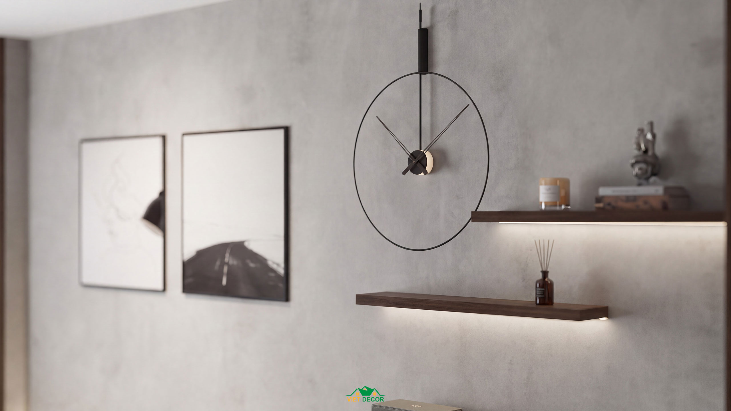 Nội Thất Việt Decor thiết kế thi công nội thất căn hộ 3 phòng ngủ dự án Essensia Sky TP HCM, đồ trang trí treo tường