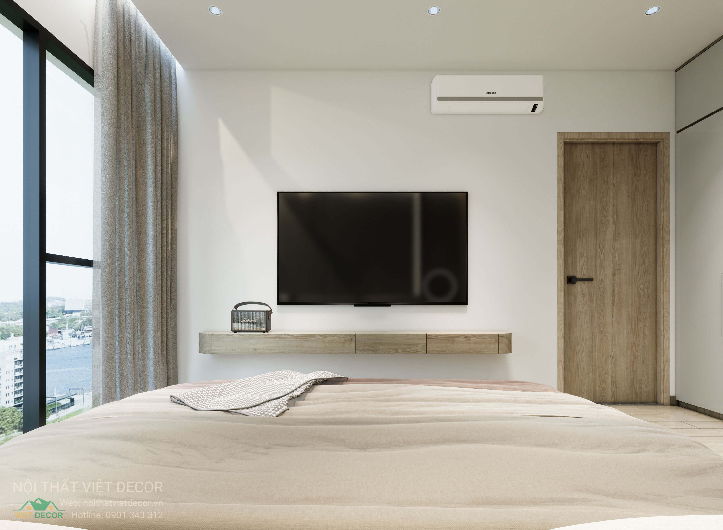 Nội Thất Việt Decor thiết kế thi công trang trí xây dựng hoàn thiện, nội thất căn hộ 3 phòng ngủ dự án chung cư Lavida Plus quận 7 phường Tân Hưng tp HCM