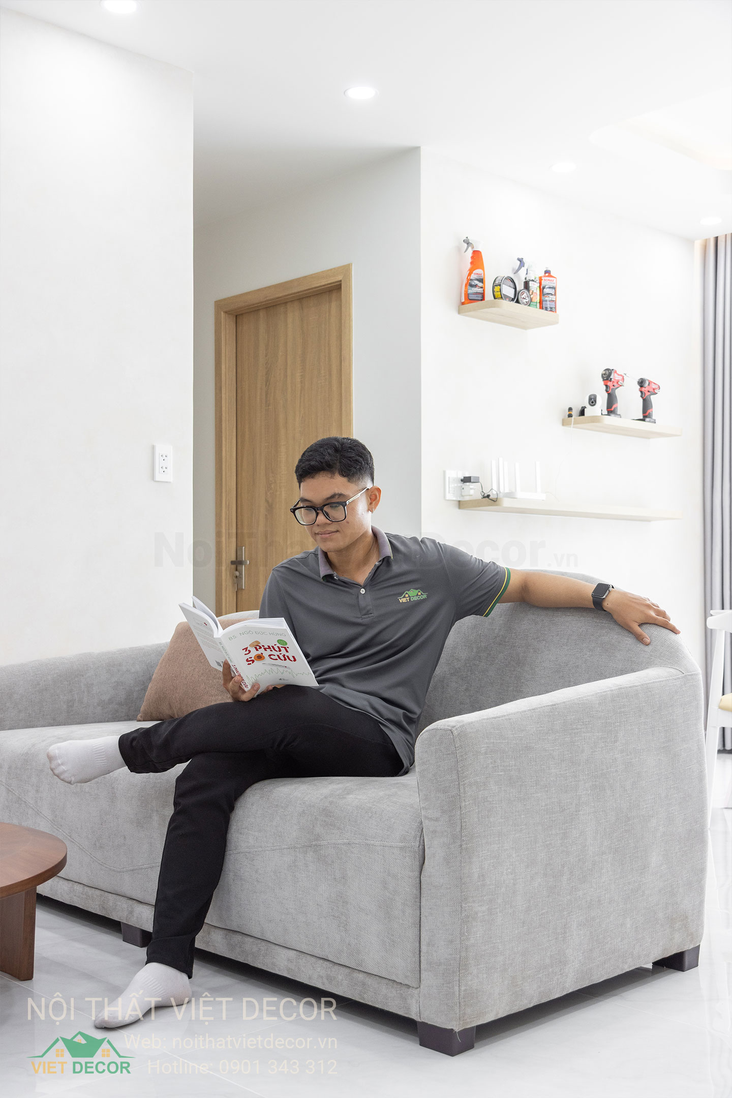 Nội Thất Việt Decor thiết kế thi công trang trí xây dựng hoàn thiện, nội thất căn hộ 3 phòng ngủ dự án chung cư Lavida Plus quận 7 phường Tân Hưng tp HCM