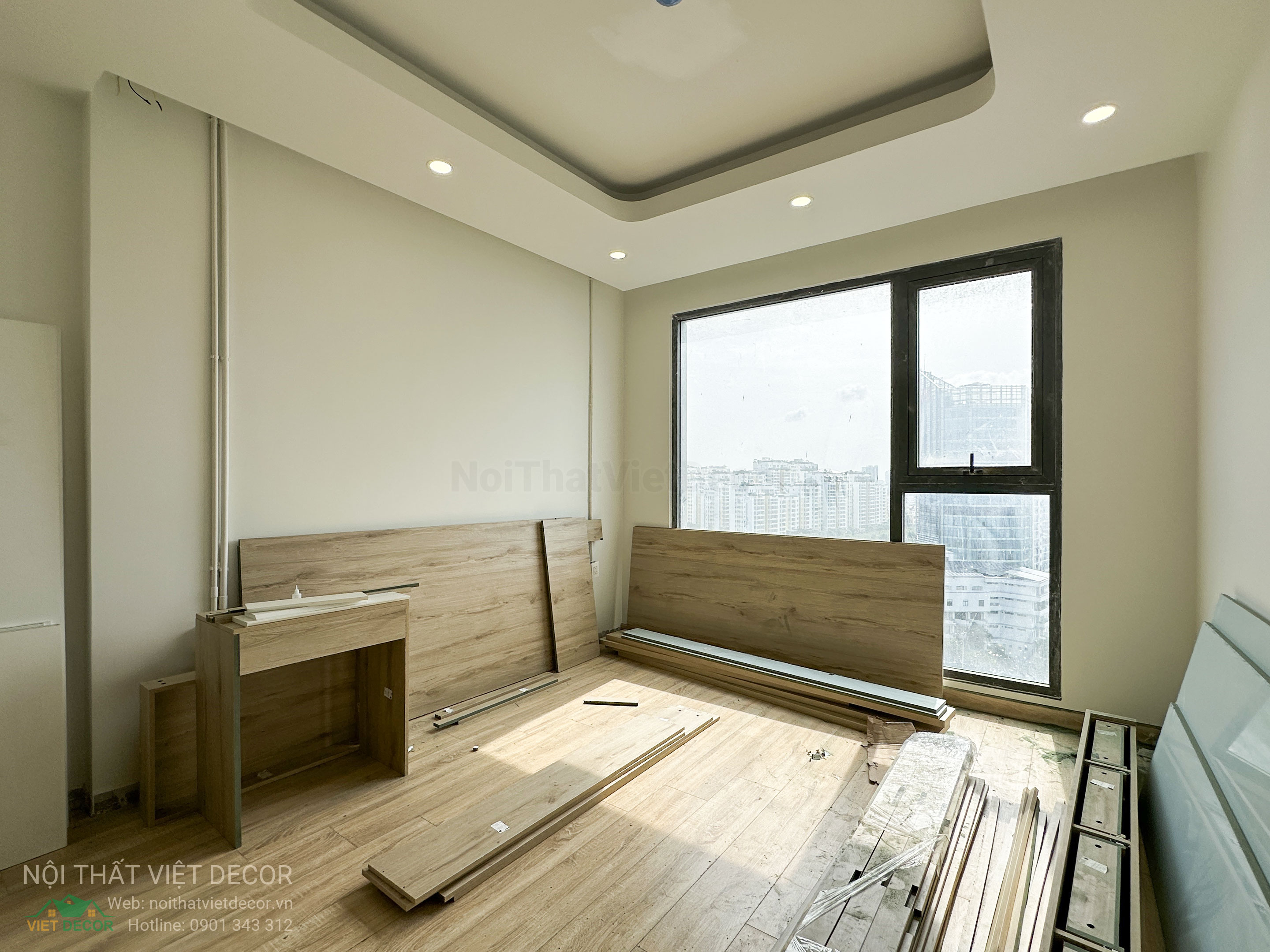 Nội Thất Việt Decor thiết kế thi công trang trí xây dựng hoàn thiện, nội thất căn hộ 3 phòng ngủ dự án chung cư Lavida Plus quận 7 phường Tân Hưng tp HCM thi công lắp đặt nội thất