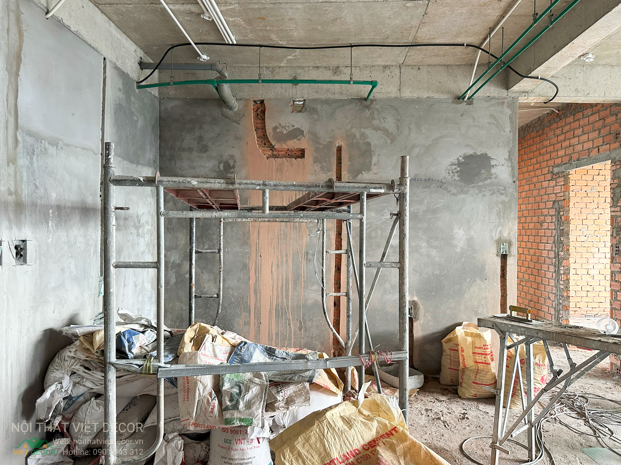 Nội Thất Việt Decor thiết kế thi công trang trí xây dựng hoàn thiện, nội thất căn hộ 3 phòng ngủ dự án chung cư Lavida Plus quận 7 phường Tân Hưng tp HCM thi công hoàn thiện