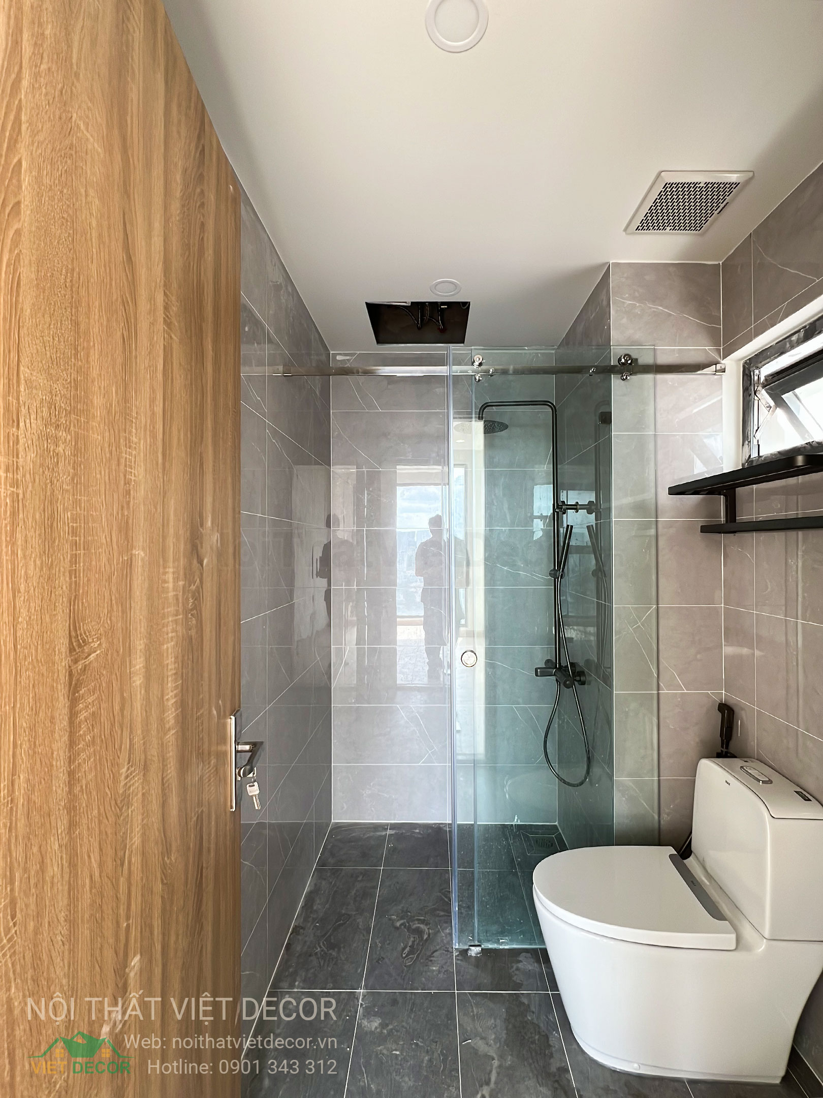 Nội Thất Việt Decor thiết kế thi công trang trí xây dựng hoàn thiện, nội thất căn hộ 3 phòng ngủ dự án chung cư Lavida Plus quận 7 phường Tân Hưng tp HCM nhà vệ sinh wc master