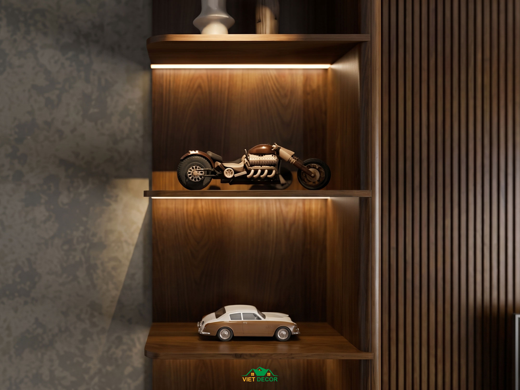 Nội Thất Việt Decor thiết kế thi công nội thất căn hộ 3 phòng ngủ chung cư Victoria Village TP HCM, phòng làm việc
