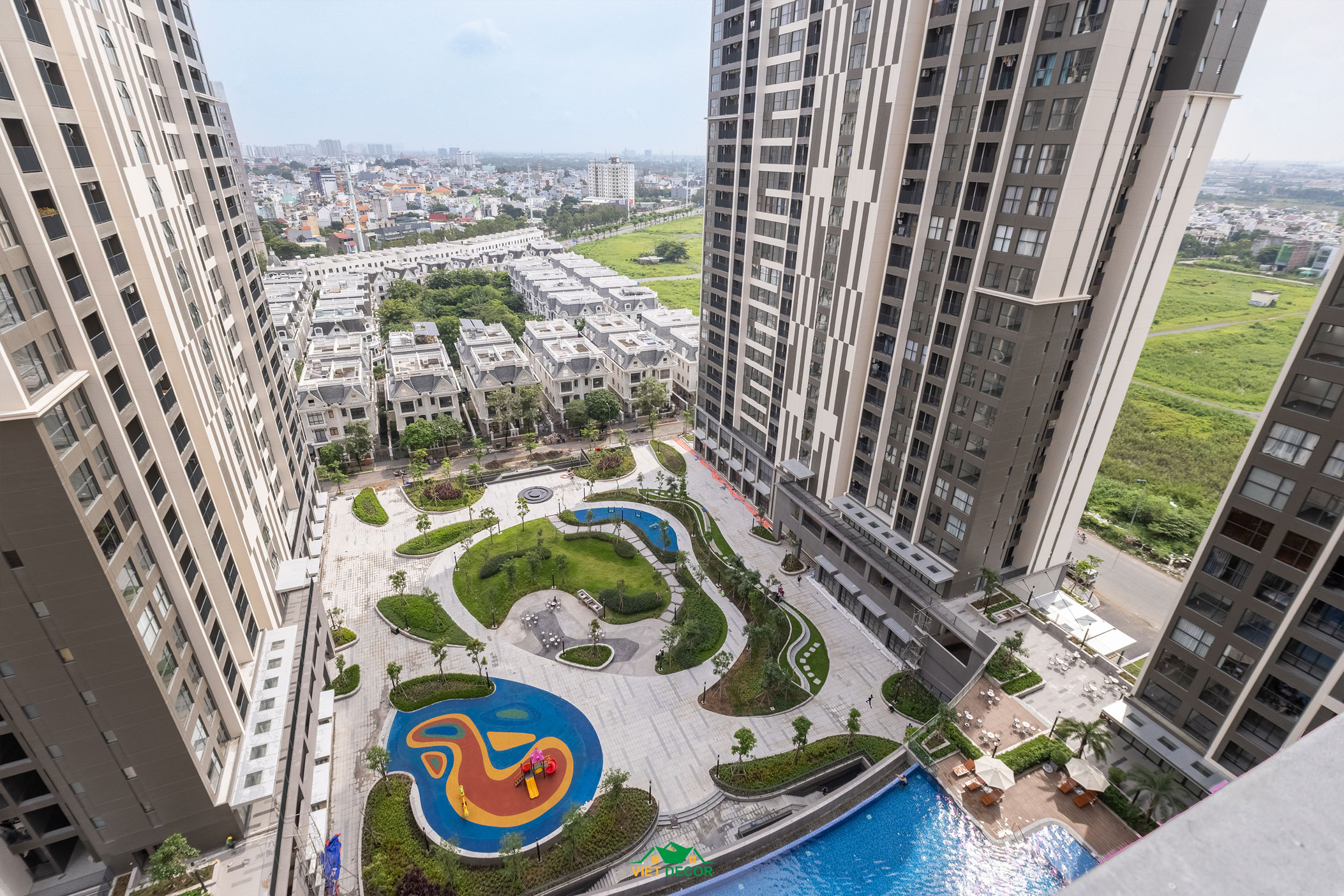 Nội Thất Việt Decor thiết kế, thi công nội thất hiện đại căn hộ 3 phòng ngủ chung cư Victoria Village TPHCM