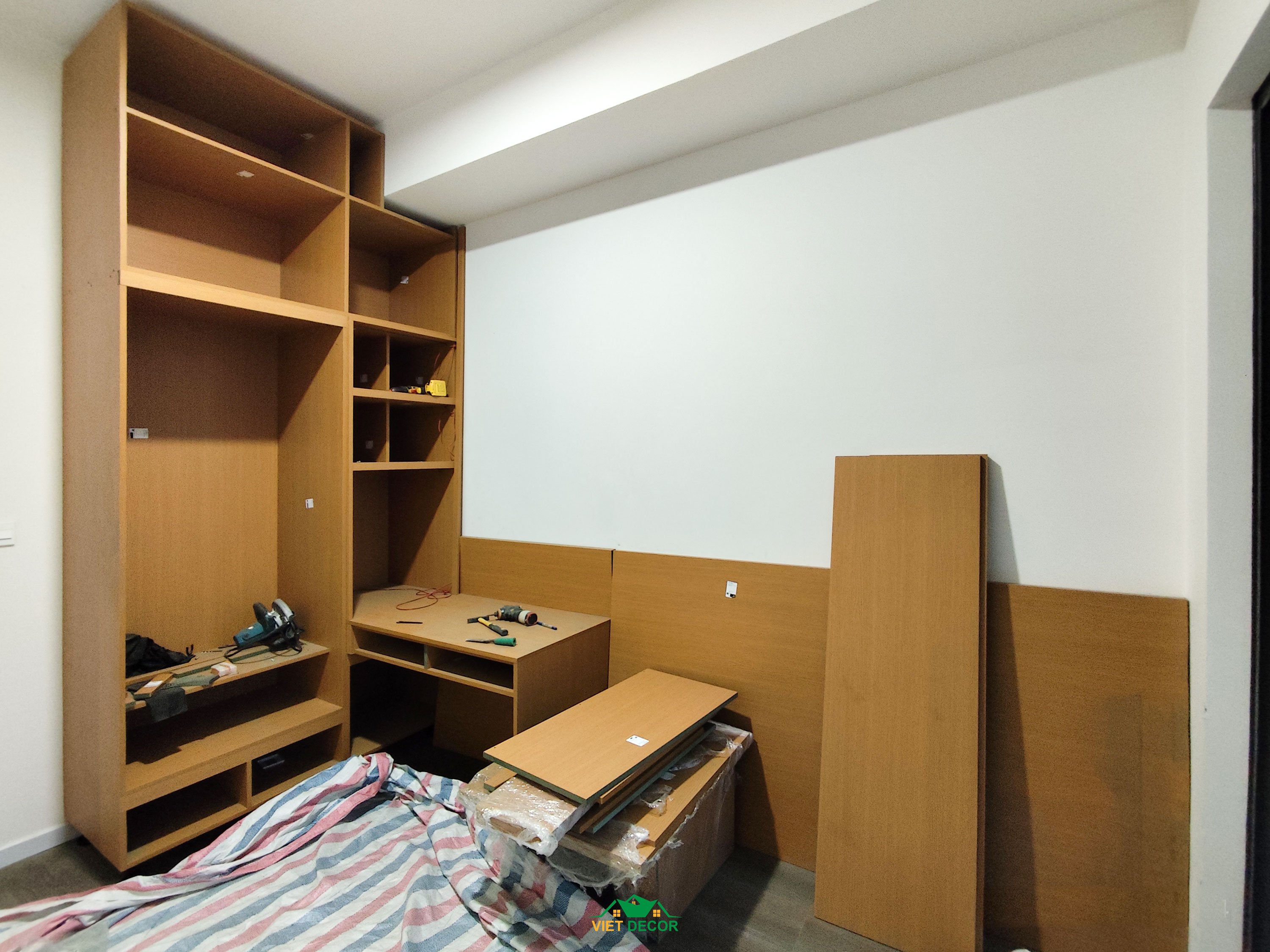 Nội Thất Việt Decor thiết kế, thi công nội thất hiện đại căn hộ 3 phòng ngủ chung cư Victoria Village TPHCM, thi công lắp đặt