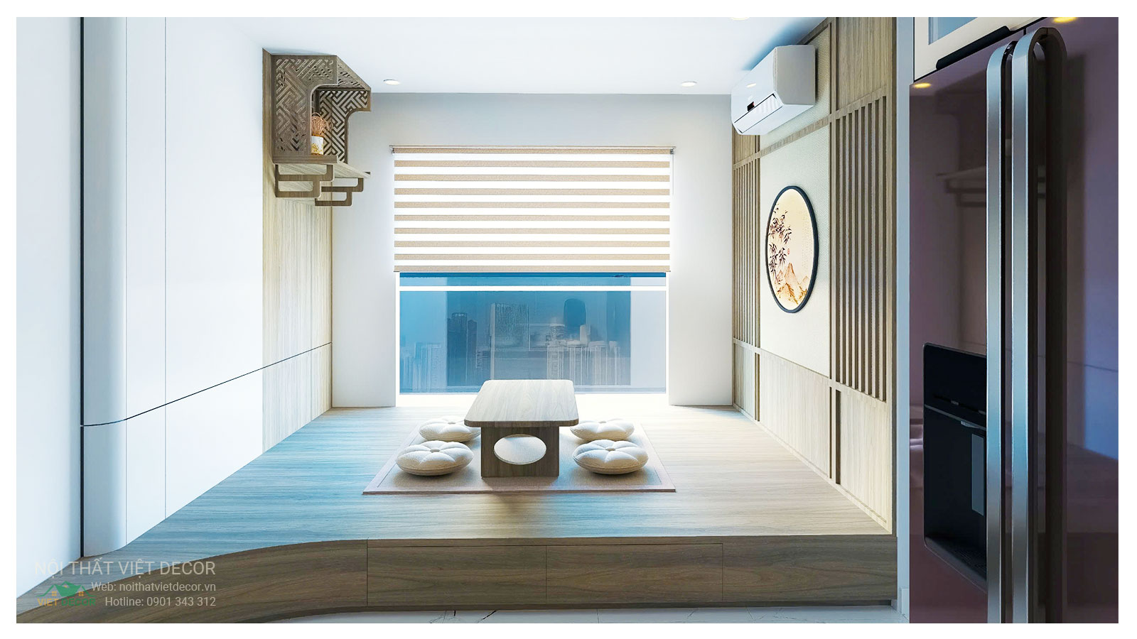 Nội Thất Việt Decor thiết kế thi công trang trí nội thất, tủ bếp nhôm kính căn hộ 3 phòng ngủ chung cư Glory Heights Vinhomes Grand Park quận 9 TP HCM, hồ sơ thiết kế