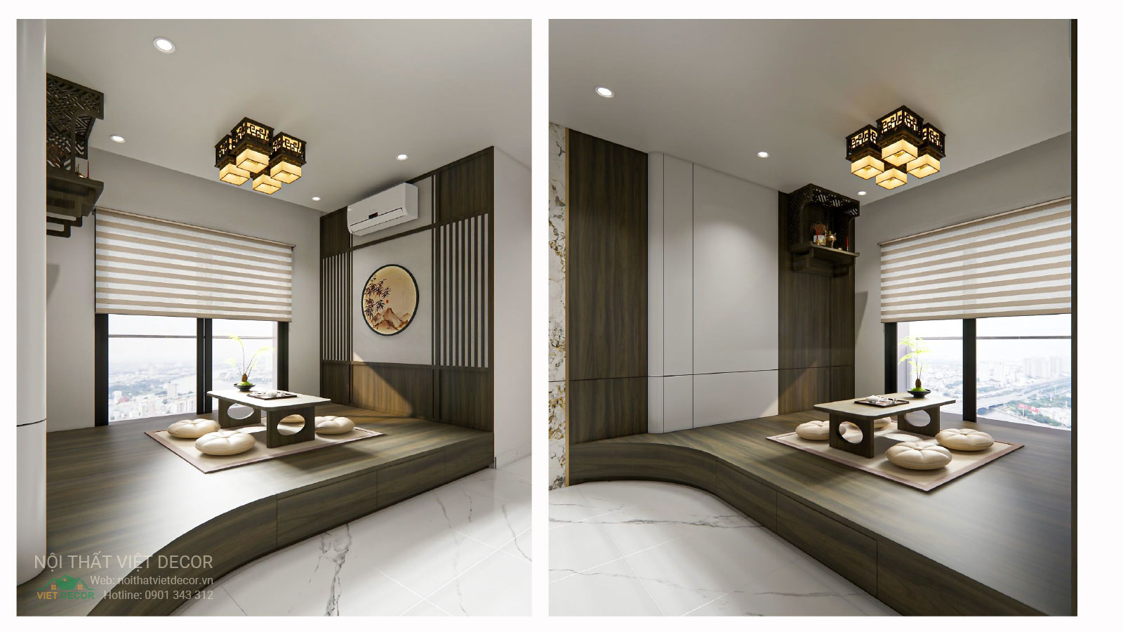 Nội Thất Việt Decor thiết kế thi công trang trí nội thất, tủ bếp nhôm kính căn hộ 3 phòng ngủ chung cư Glory Heights Vinhomes Grand Park quận 9 TP HCM, hồ sơ thiết kế