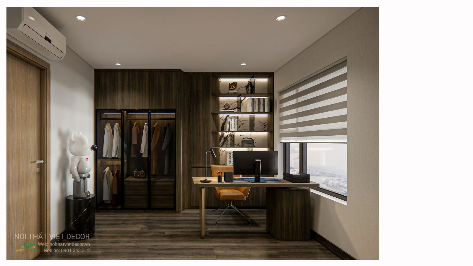 Nội Thất Việt Decor thiết kế thi công trang trí nội thất, tủ bếp nhôm kính căn hộ 3 phòng ngủ chung cư Glory Heights Vinhomes Grand Park quận 9 TP HCM, hồ sơ thiết kế
