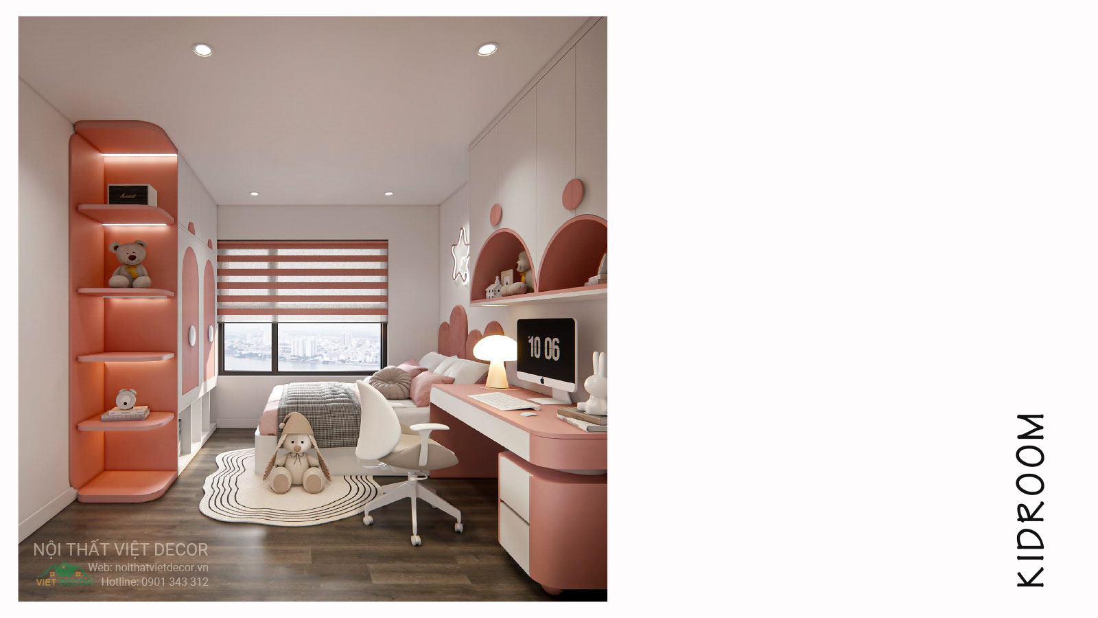 Nội Thất Việt Decor thiết kế thi công trang trí nội thất, tủ bếp nhôm kính căn hộ 3 phòng ngủ chung cư Glory Heights Vinhomes Grand Park quận 9 TP HCM, hồ sơ thiết kế