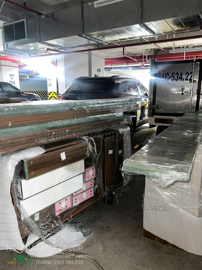 Nội Thất Việt Decor thiết kế thi công trang trí nội thất, tủ bếp nhôm kính căn hộ 3 phòng ngủ chung cư Glory Heights Vinhomes Grand Park quận 9 TP HCM