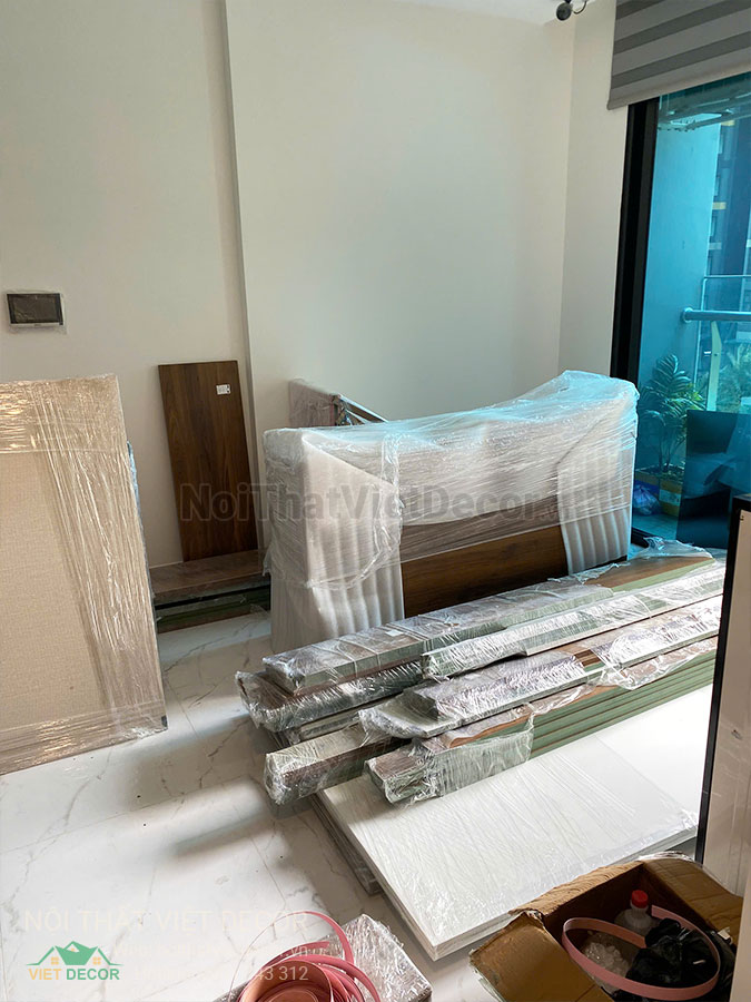 Nội Thất Việt Decor thiết kế thi công trang trí nội thất, tủ bếp nhôm kính căn hộ 3 phòng ngủ chung cư Glory Heights Vinhomes Grand Park quận 9 TP HCM