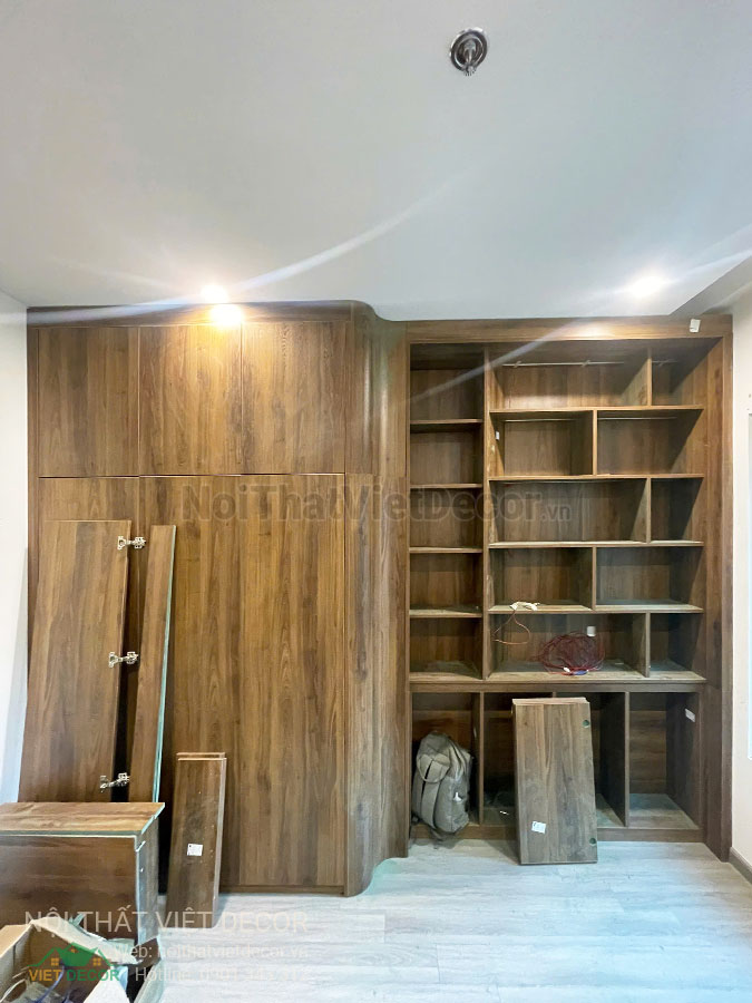 Nội Thất Việt Decor thiết kế thi công trang trí nội thất, tủ bếp nhôm kính căn hộ 3 phòng ngủ chung cư Glory Heights Vinhomes Grand Park quận 9 TP HCM