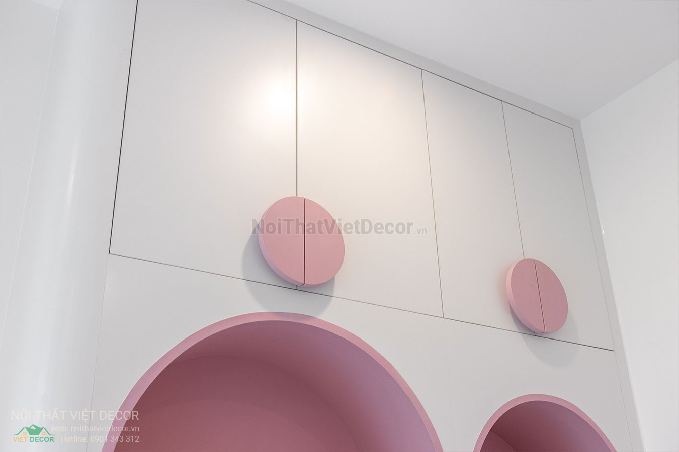 Nội Thất Việt Decor thiết kế thi công trang trí nội thất, tủ bếp nhôm kính căn hộ 3 phòng ngủ chung cư Glory Heights Vinhomes Grand Park quận 9 TP HCM, phòng ngủ bé