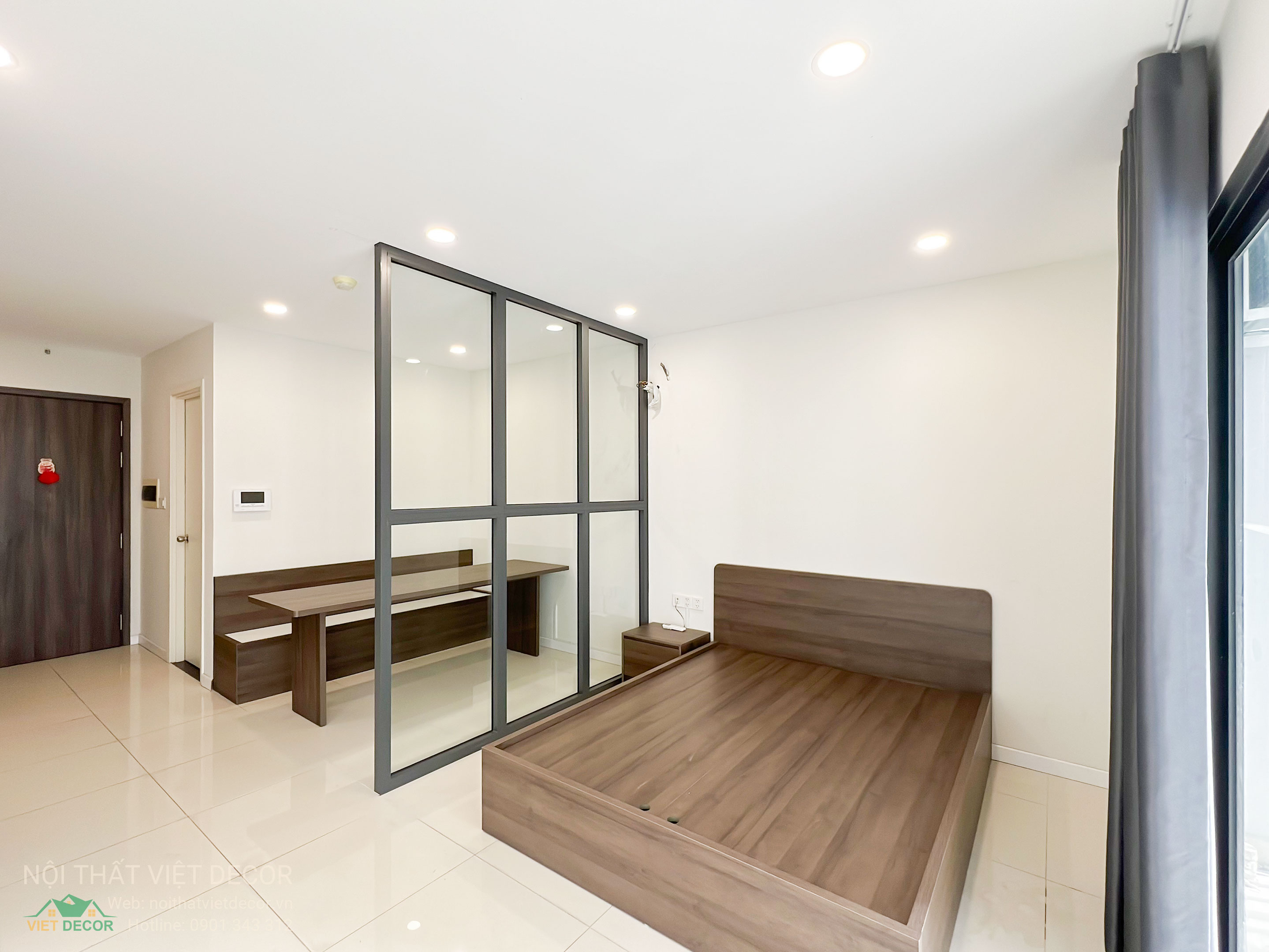 Nội thất Việt Decor thiết kế thi công nội thất căn hộ officetel chung cư Lavida Plus phường Tân Hừng Tp HCM