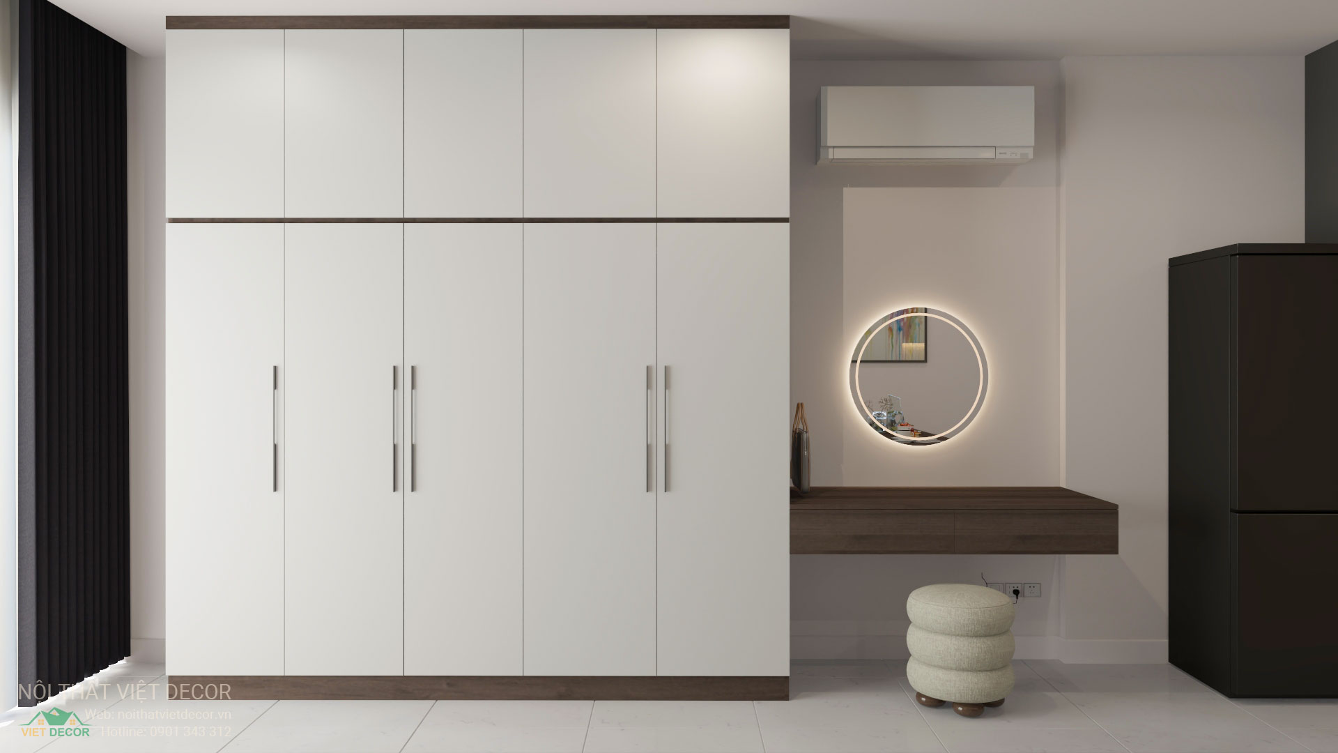 Nội thất Việt Decor thiết kế thi công nội thất căn hộ officetel chung cư Lavida Plus phường Tân Hừng Tp HCM