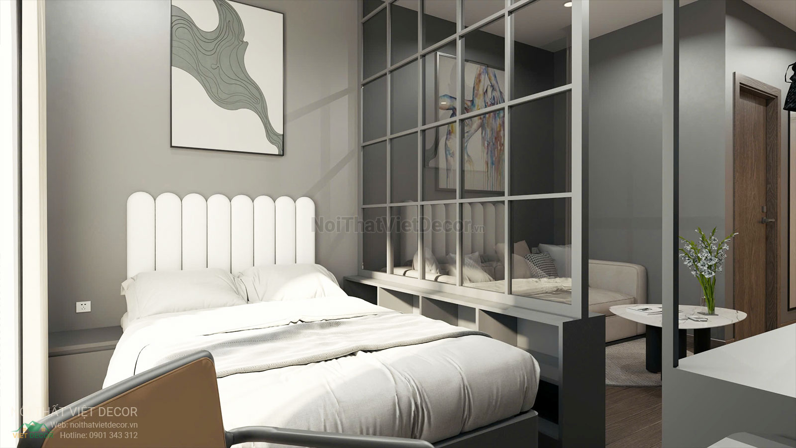 Nội Thất Việt Decor thiết kế thi công trang trí nội thất, tủ bếp căn hộ officetel chung cư Lavida Plus quận 7 thành phố Hồ Chí Minh