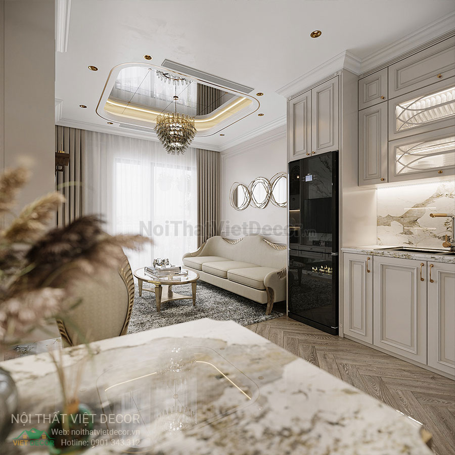 Nội Thất Việt Decor thiết kế thi công nội thất căn hộ phong cách tân cổ điển sang trọng luxury