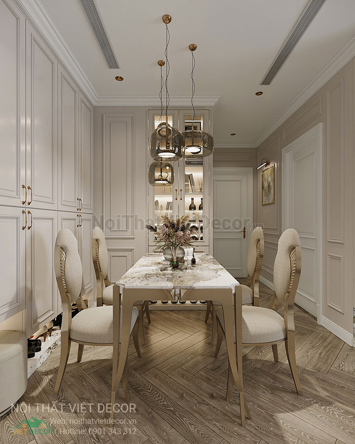 Nội Thất Việt Decor thiết kế thi công nội thất căn hộ phong cách tân cổ điển sang trọng luxury