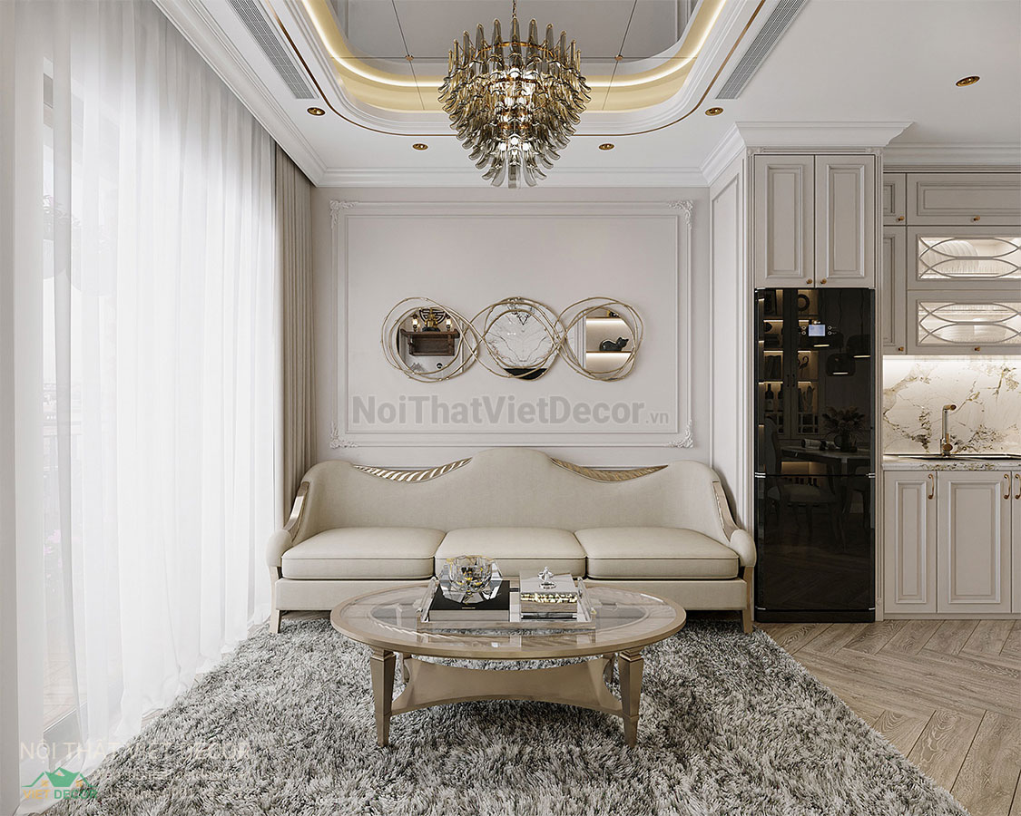 Nội Thất Việt Decor thiết kế thi công nội thất căn hộ phong cách tân cổ điển sang trọng luxury