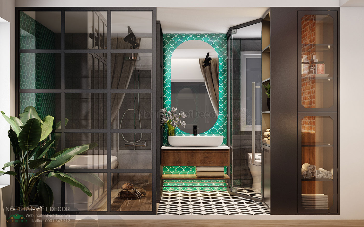 Nội Thất Việt Decor thiết kế thi công nội thất căn hộ phong cách công nghiệp industrial