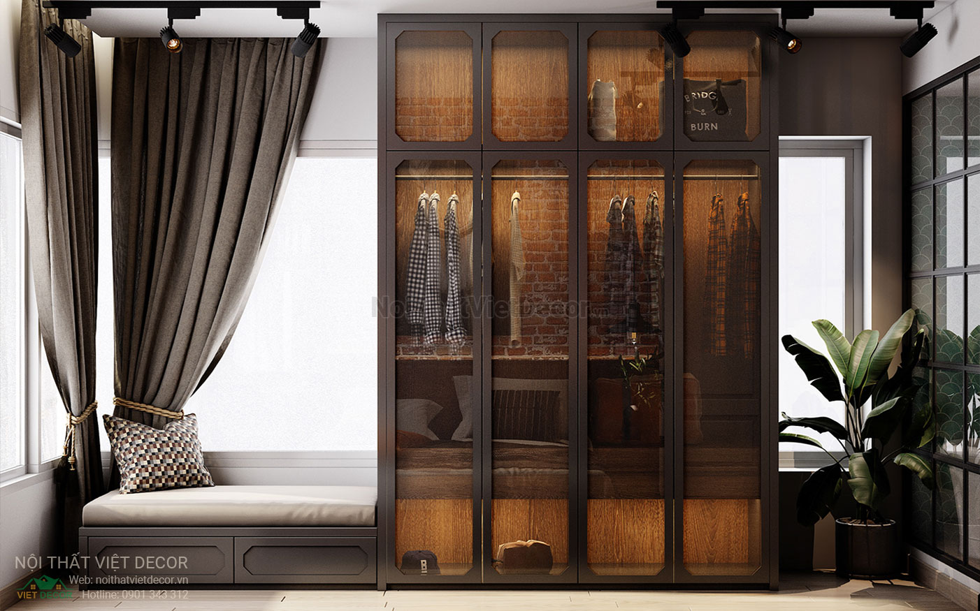Nội Thất Việt Decor thiết kế thi công nội thất căn hộ phong cách công nghiệp industrial