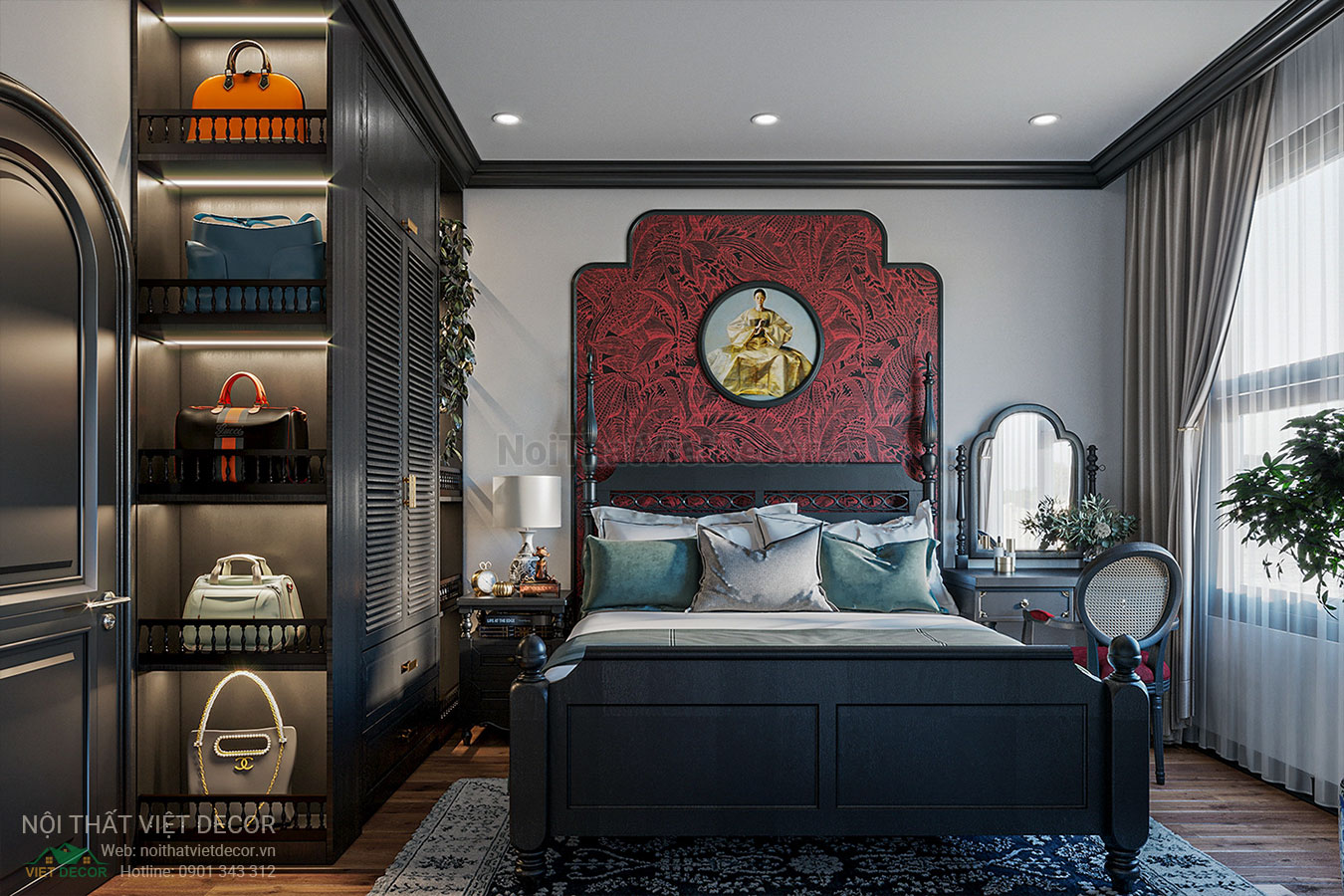 Nội Thất Việt Decor thiết kế thi công nội thất căn hộ phong cách đông dương indochine