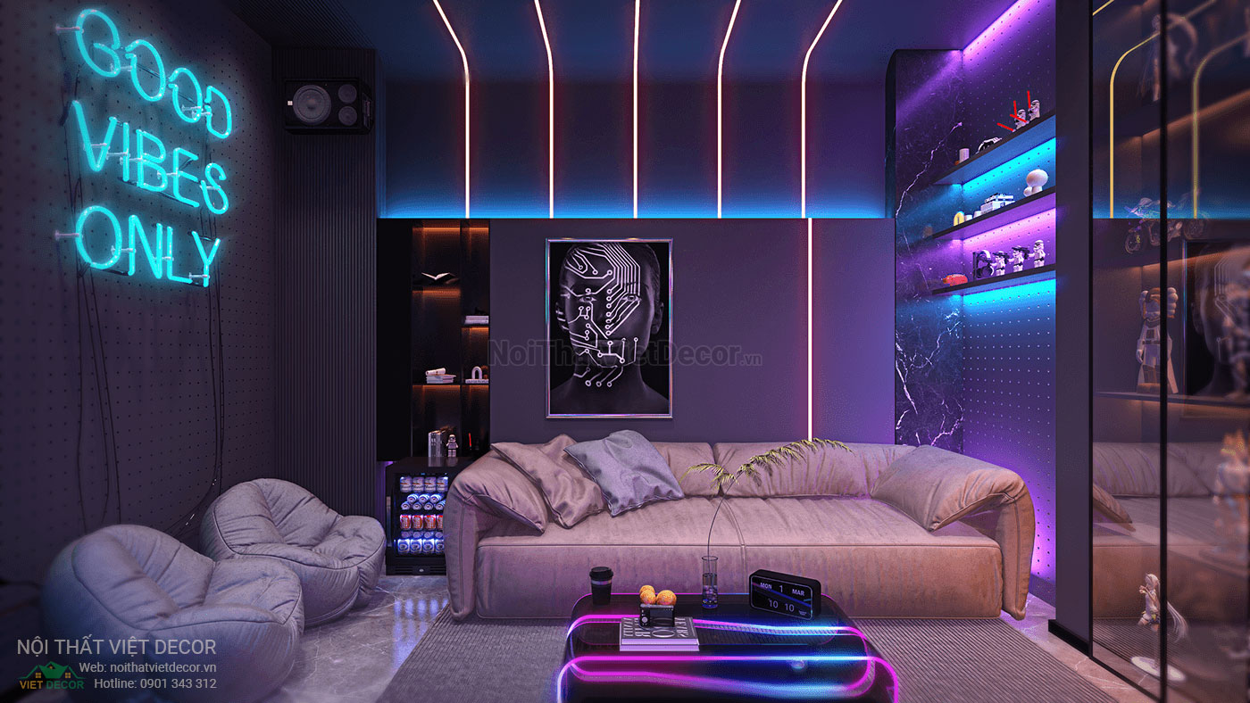 Nội Thất Việt Decor thiết kế thi công nội thất căn hộ phong cách gaming room