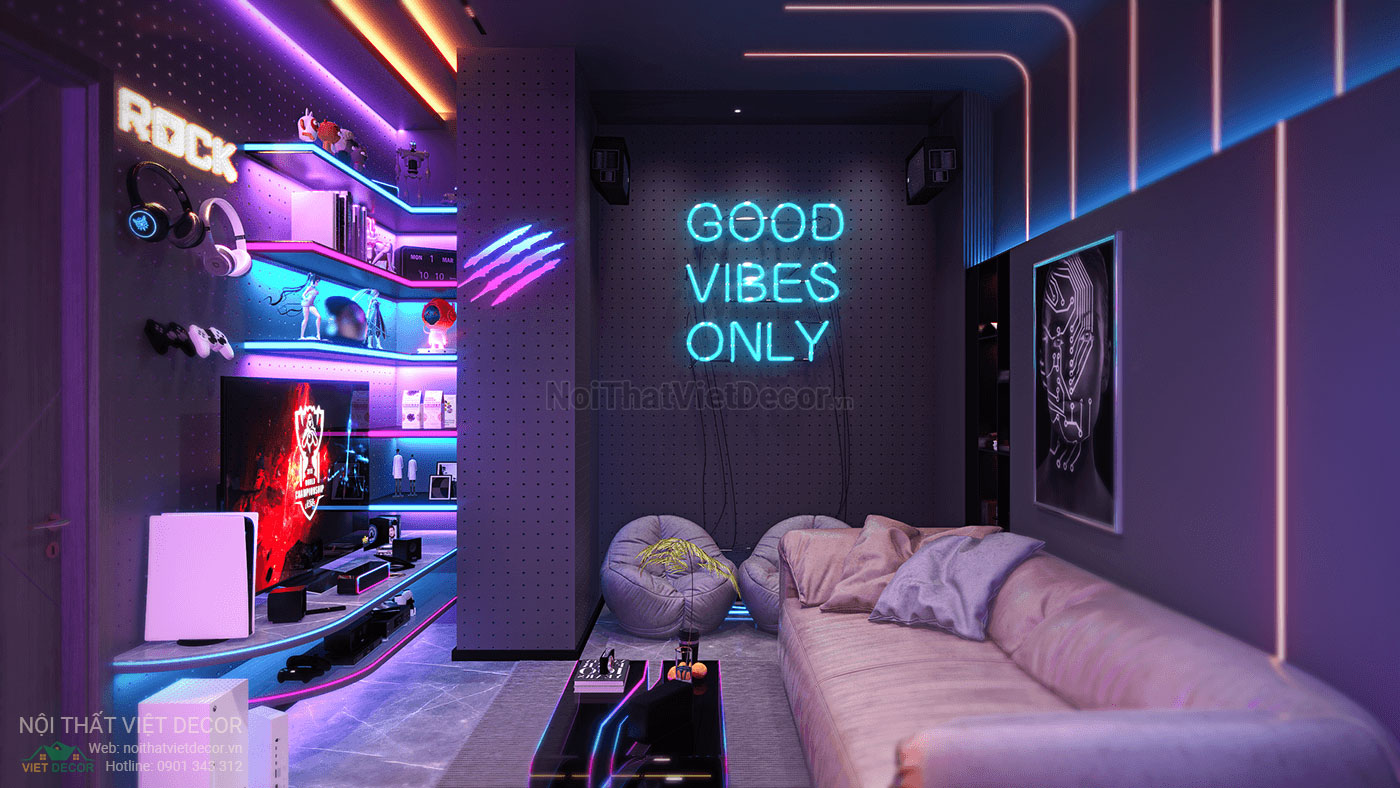 Nội Thất Việt Decor thiết kế thi công nội thất căn hộ phong cách gaming room