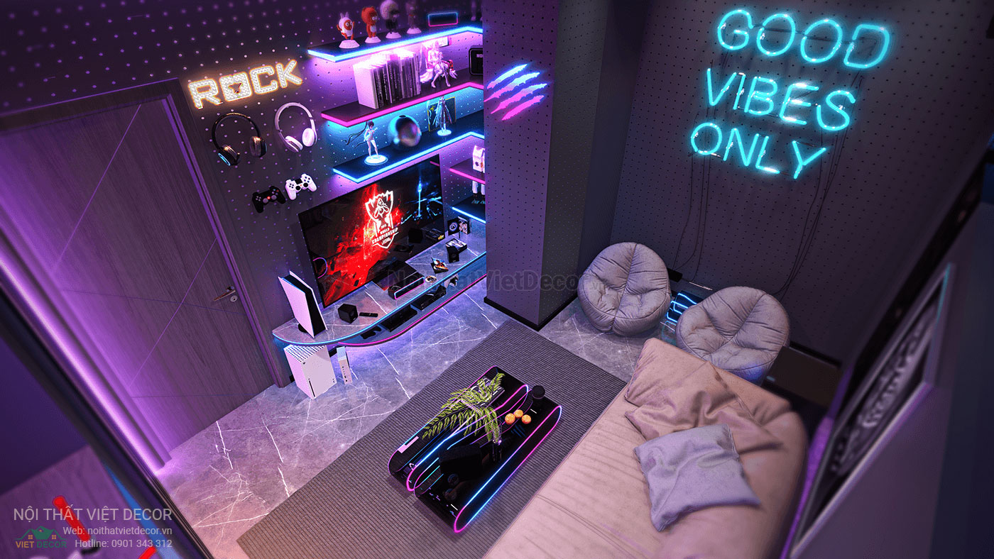 Nội Thất Việt Decor thiết kế thi công nội thất căn hộ phong cách gaming room