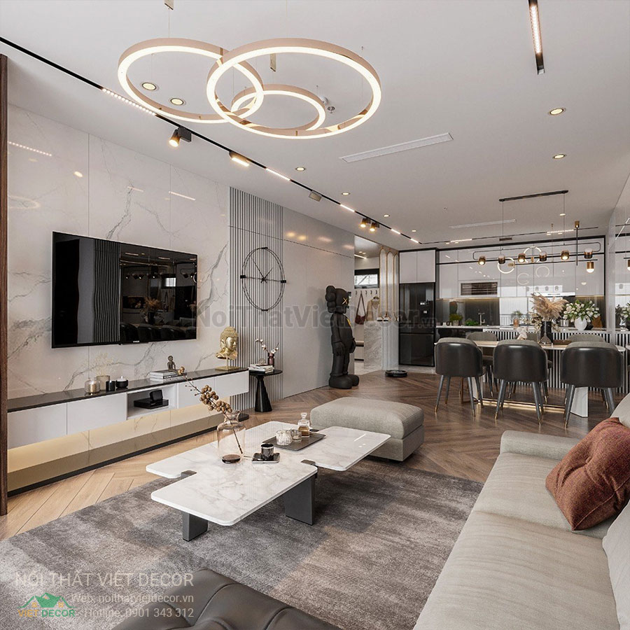 Nội Thất Việt Decor thiết kế thi công nội thất căn hộ phong cách hiện đại sang trọng modern luxury