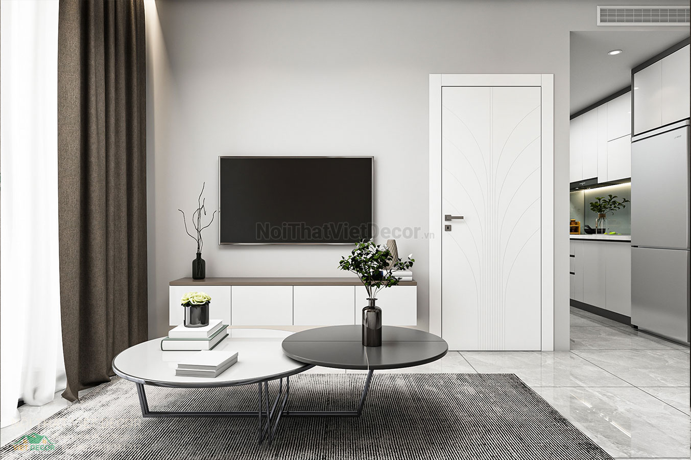 Nội Thất Việt Decor thiết kế thi công nội thất căn hộ phong cách hiện đại tối giản modern minimalism