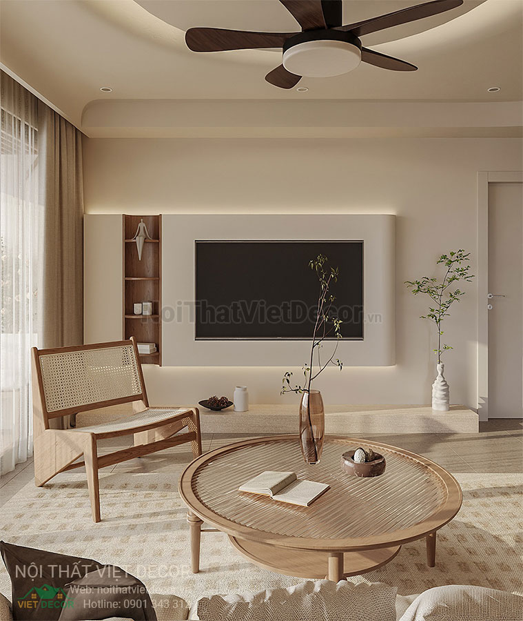 Nội Thất Việt Decor thiết kế thi công nội thất căn hộ phong cách Nhật Bản japandi kết hợp scandinavia