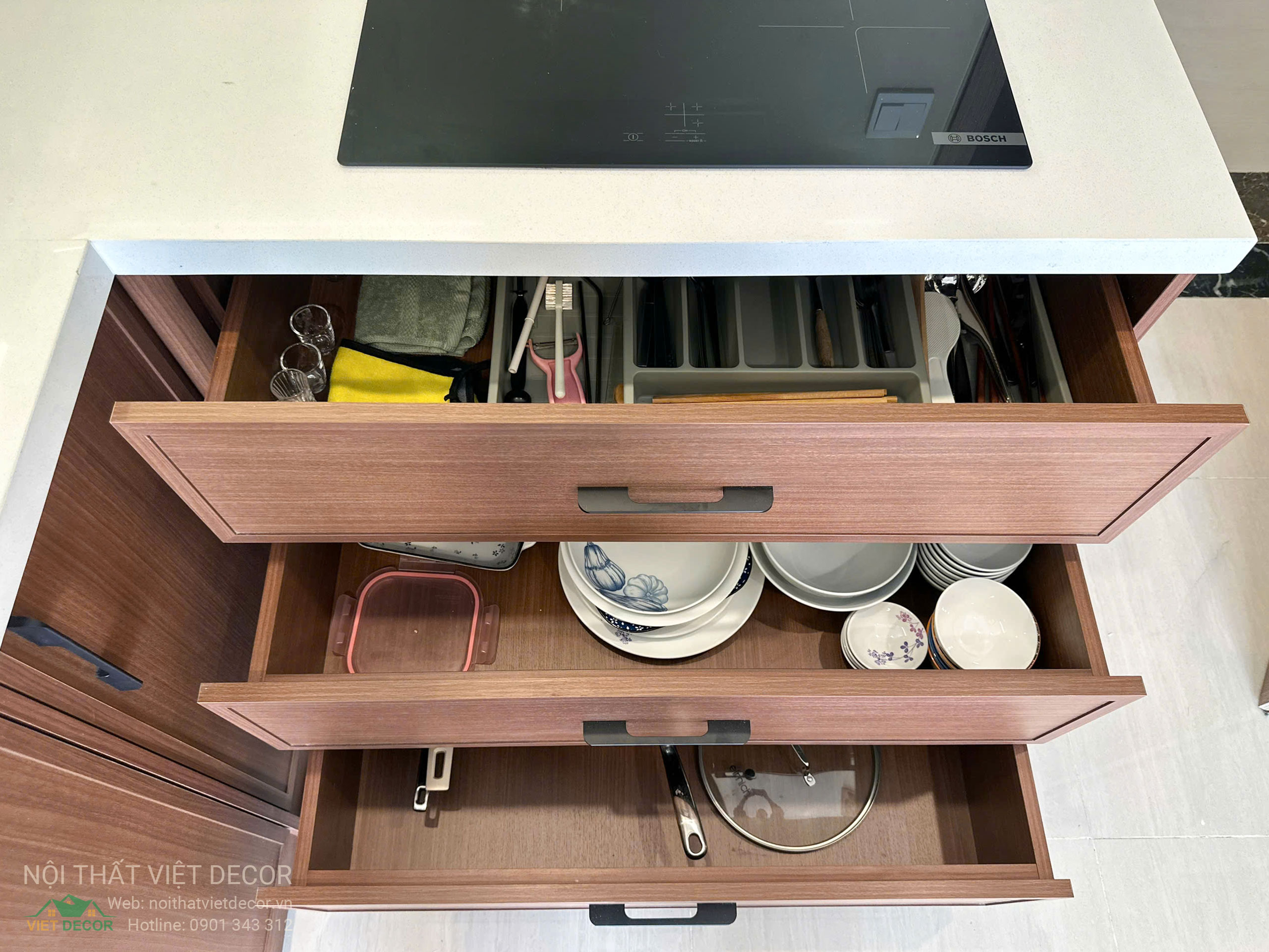 Nội thất Việt Decor thiết kế thi công trang trí nội thất căn hộ 2 phòng ngủ tòa nhà Origami chung cư Vinhomes Grand Park TP HCM