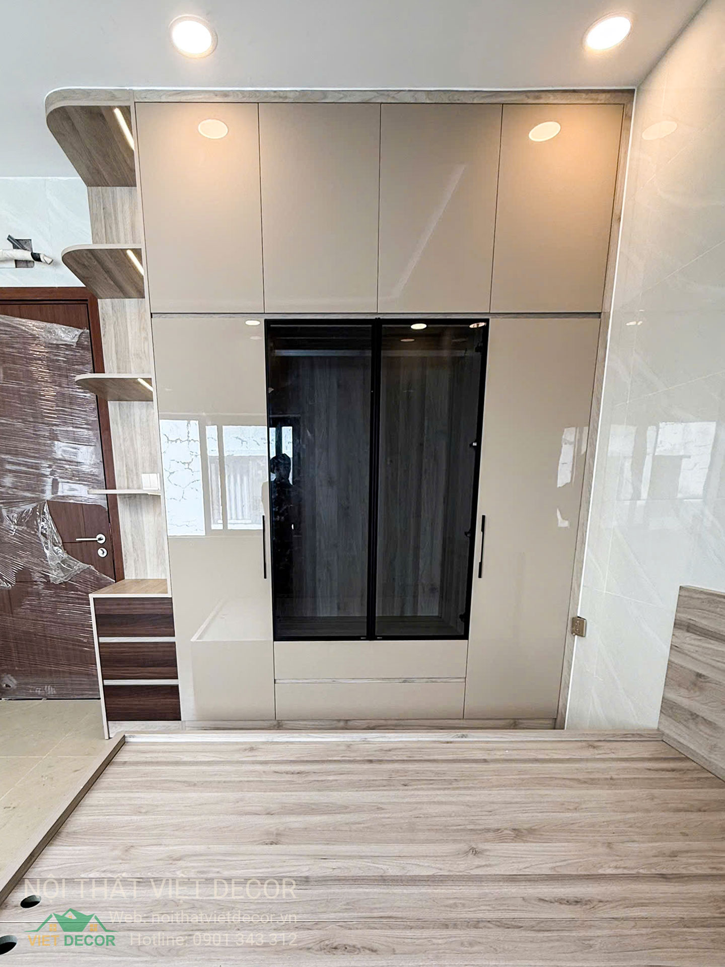 Nội Thất Việt Decor thiết kế, thi công nội thất nhà phố biệt thự Lavilla Green City tại Tân An, Long An (Tây Ninh) phong cách hiện đại tối giản