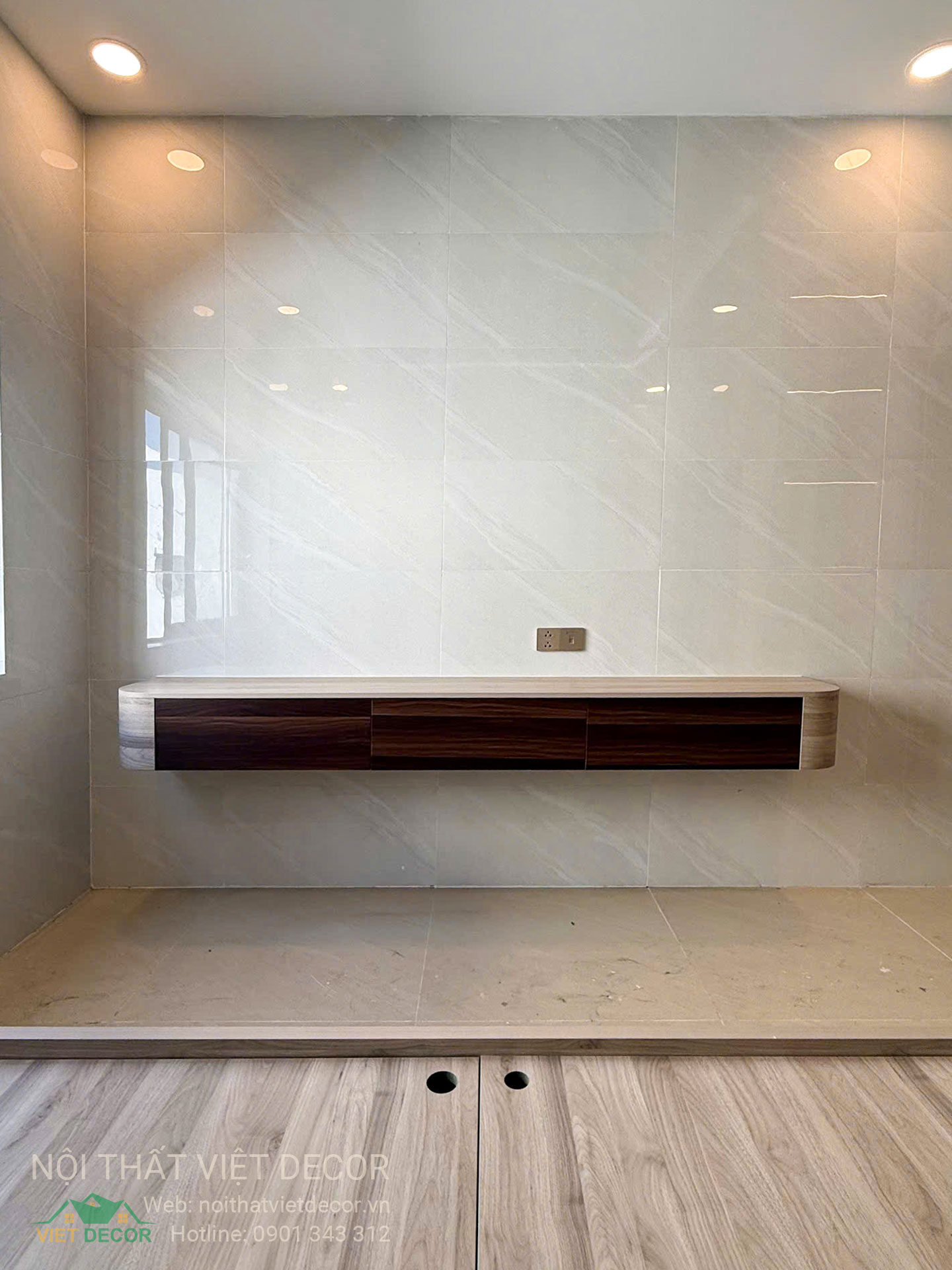 Nội Thất Việt Decor thiết kế, thi công nội thất nhà phố biệt thự Lavilla Green City tại Tân An, Long An (Tây Ninh) phong cách hiện đại tối giản