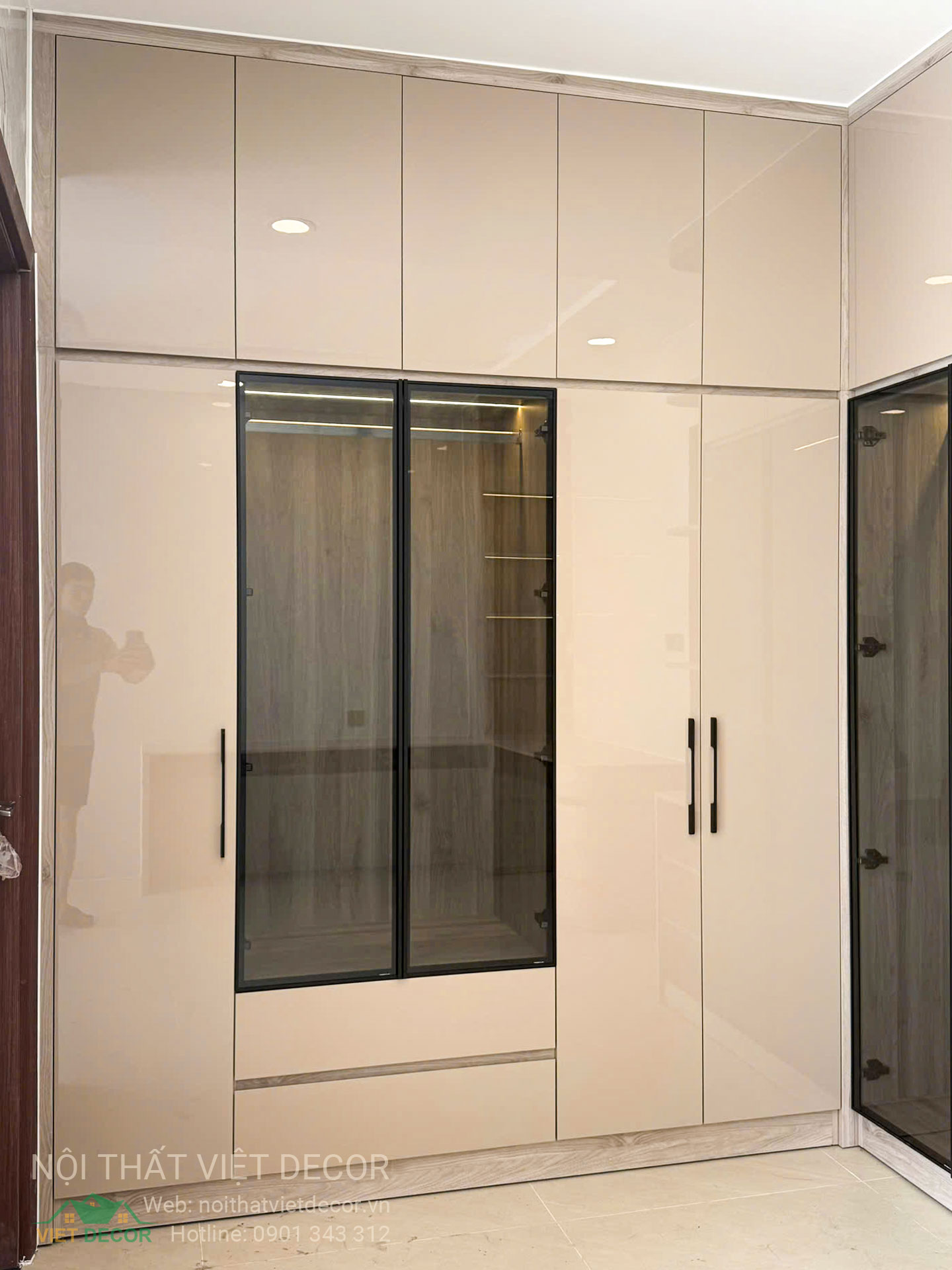Nội Thất Việt Decor thiết kế, thi công nội thất nhà phố biệt thự Lavilla Green City tại Tân An, Long An (Tây Ninh) phong cách hiện đại tối giản