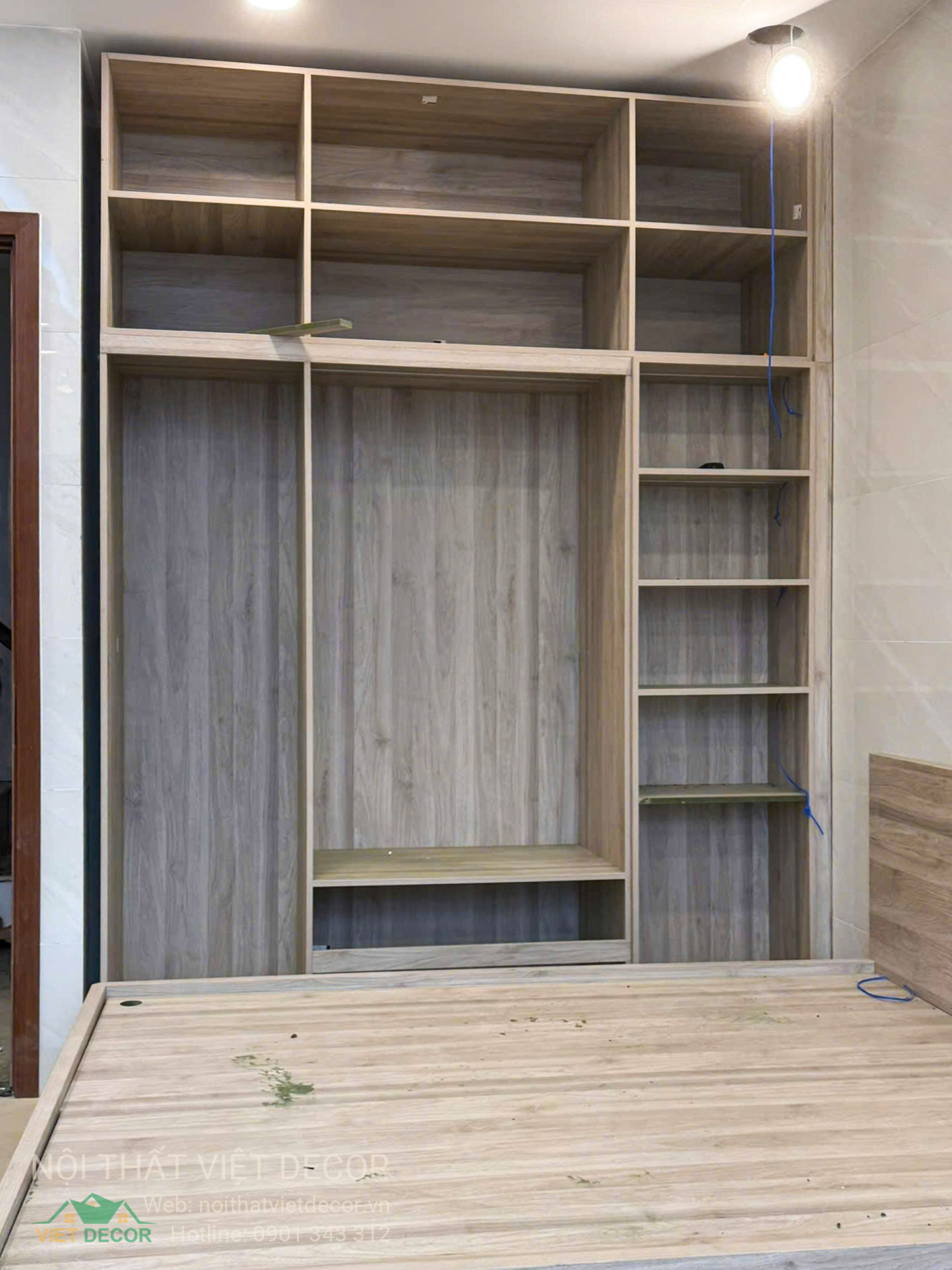 Nội Thất Việt Decor thiết kế, thi công nội thất nhà phố biệt thự Lavilla Green City tại Tân An, Long An (Tây Ninh) phong cách hiện đại tối giản