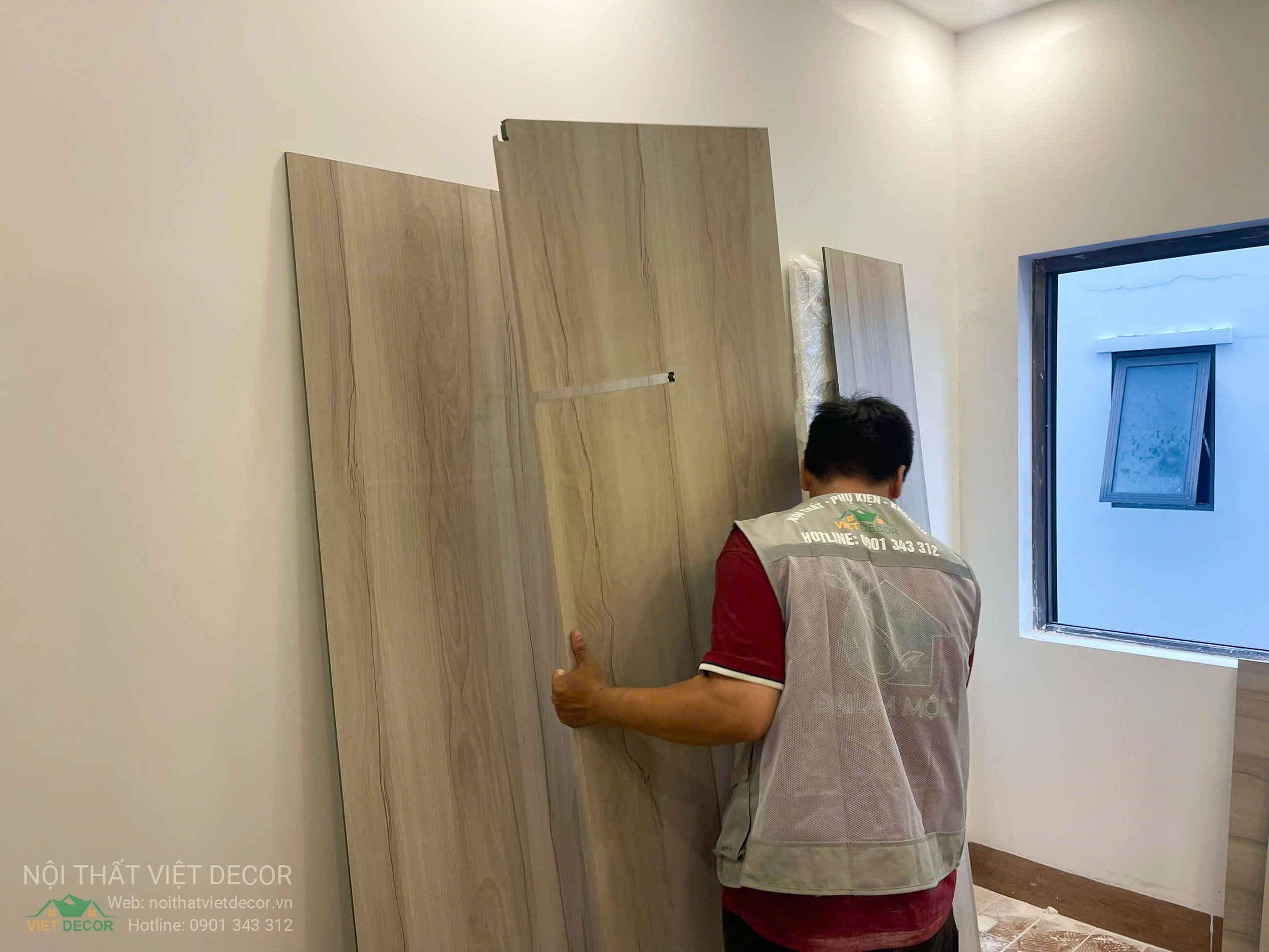 Nội thất Việt Decor thiết kế thi công trang trí nội thất nhà phố 3 tầng Lavilla Green City Long An Tây Ninh, hình ảnh thi công thực tế